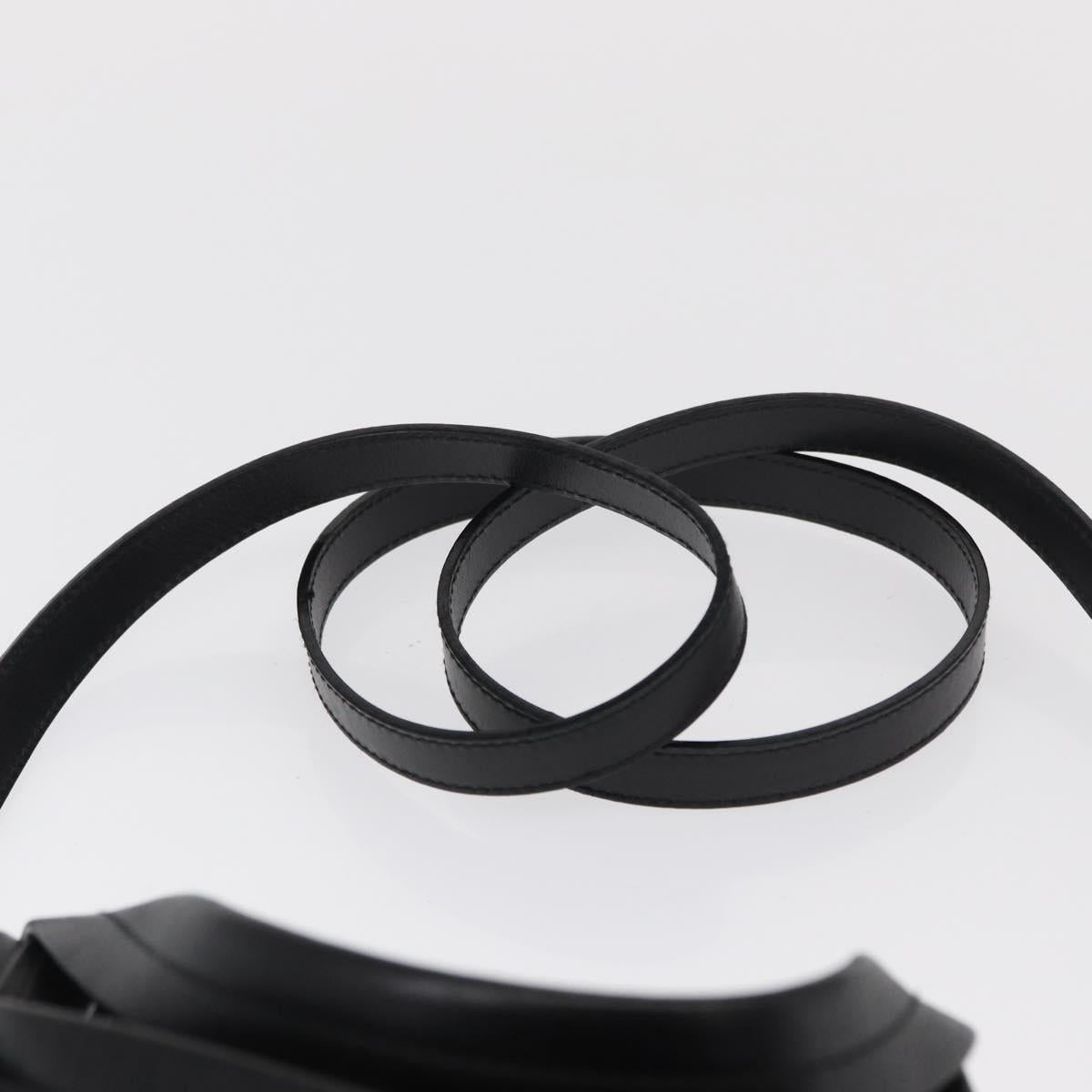 Salvatore Ferragamo Vala Hand Bag Leather 2way Black Gold Auth ka1503