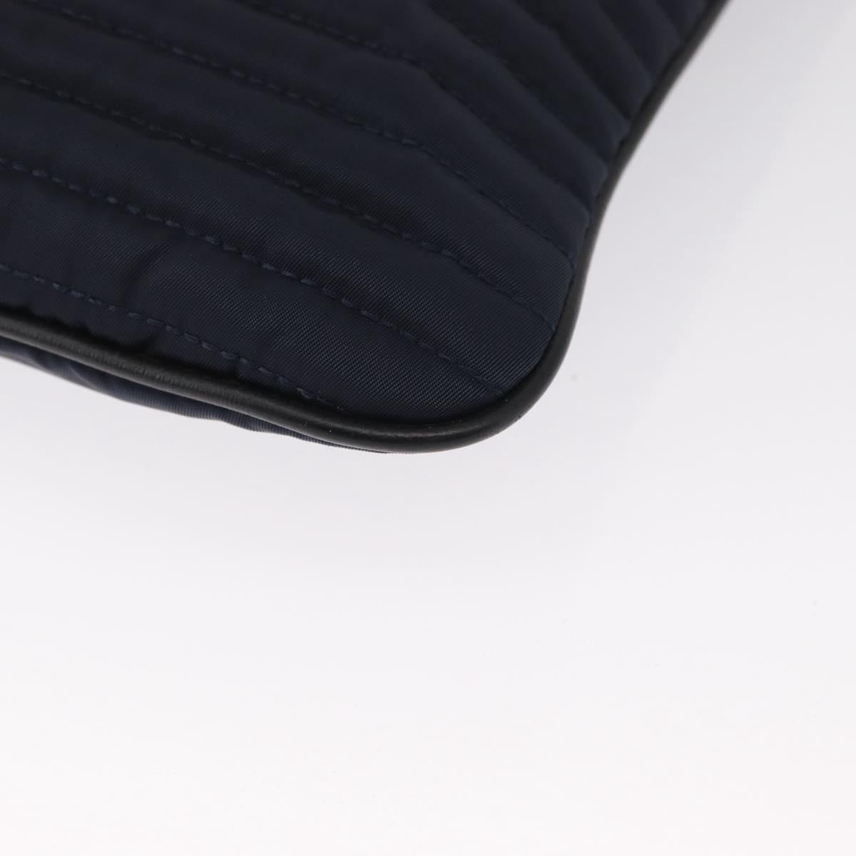 VERSACE Shoulder Bag Nylon Navy Auth ka1505