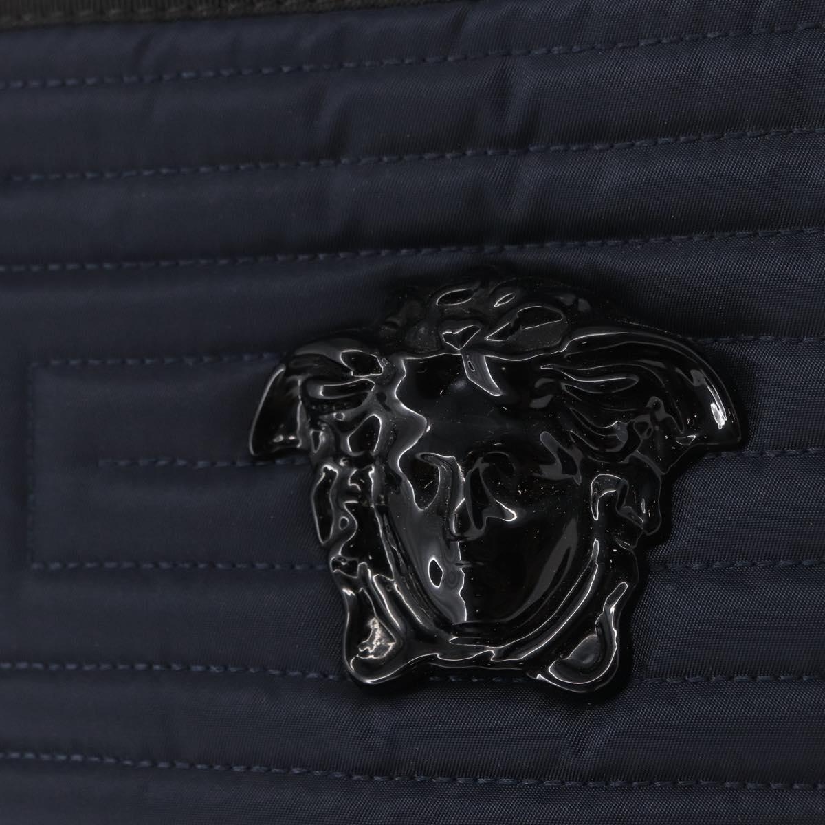 VERSACE Shoulder Bag Nylon Navy Auth ka1505