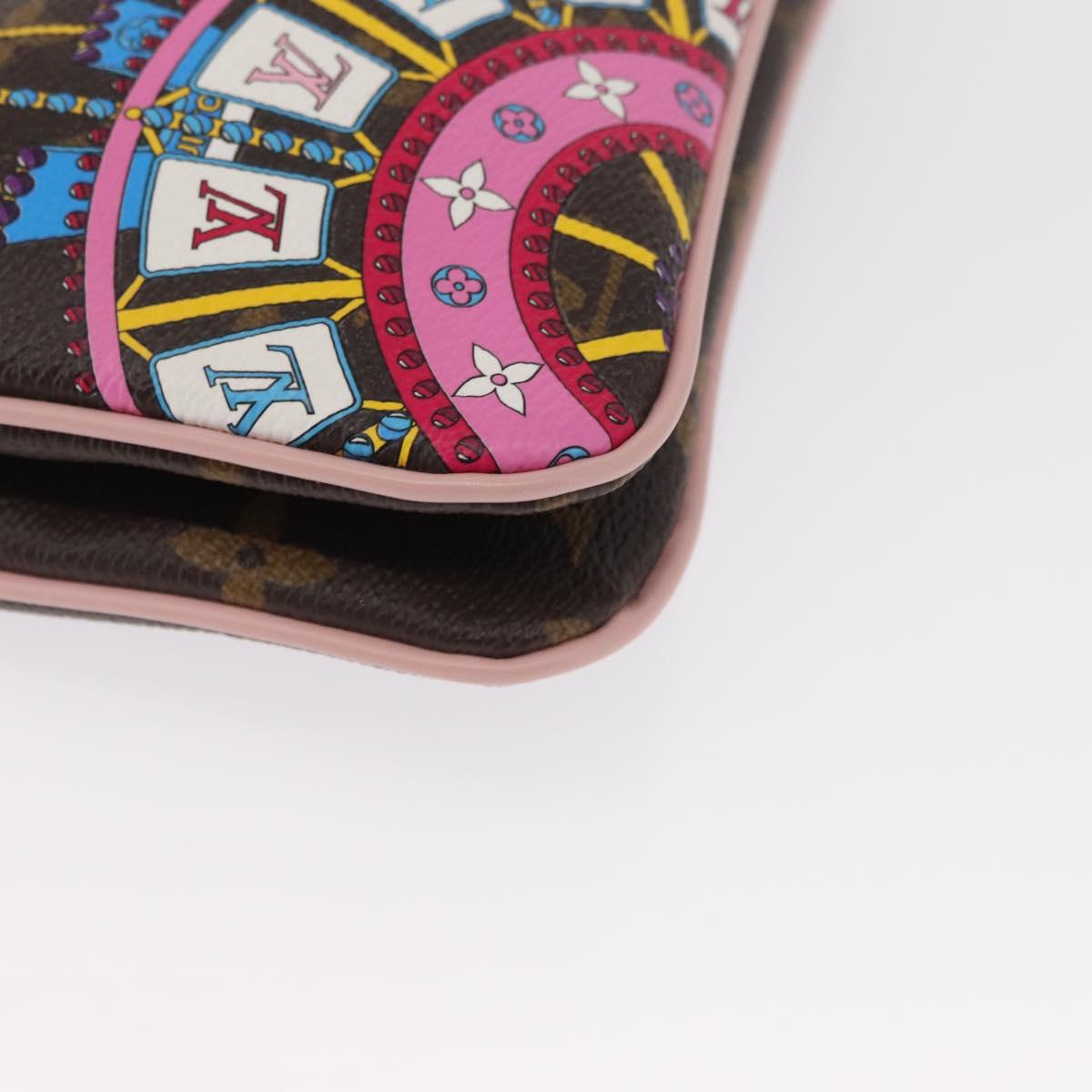 LOUIS VUITTON Monogram Vivienne Pochette Double Zip Bag M69744 LV Auth ka1506SAM