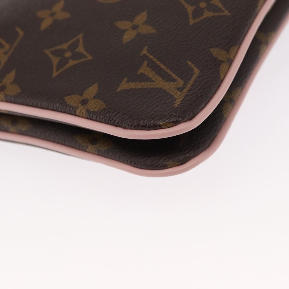 LOUIS VUITTON Monogram Vivienne Pochette Double Zip Bag M69744 LV Auth ka1506SAM