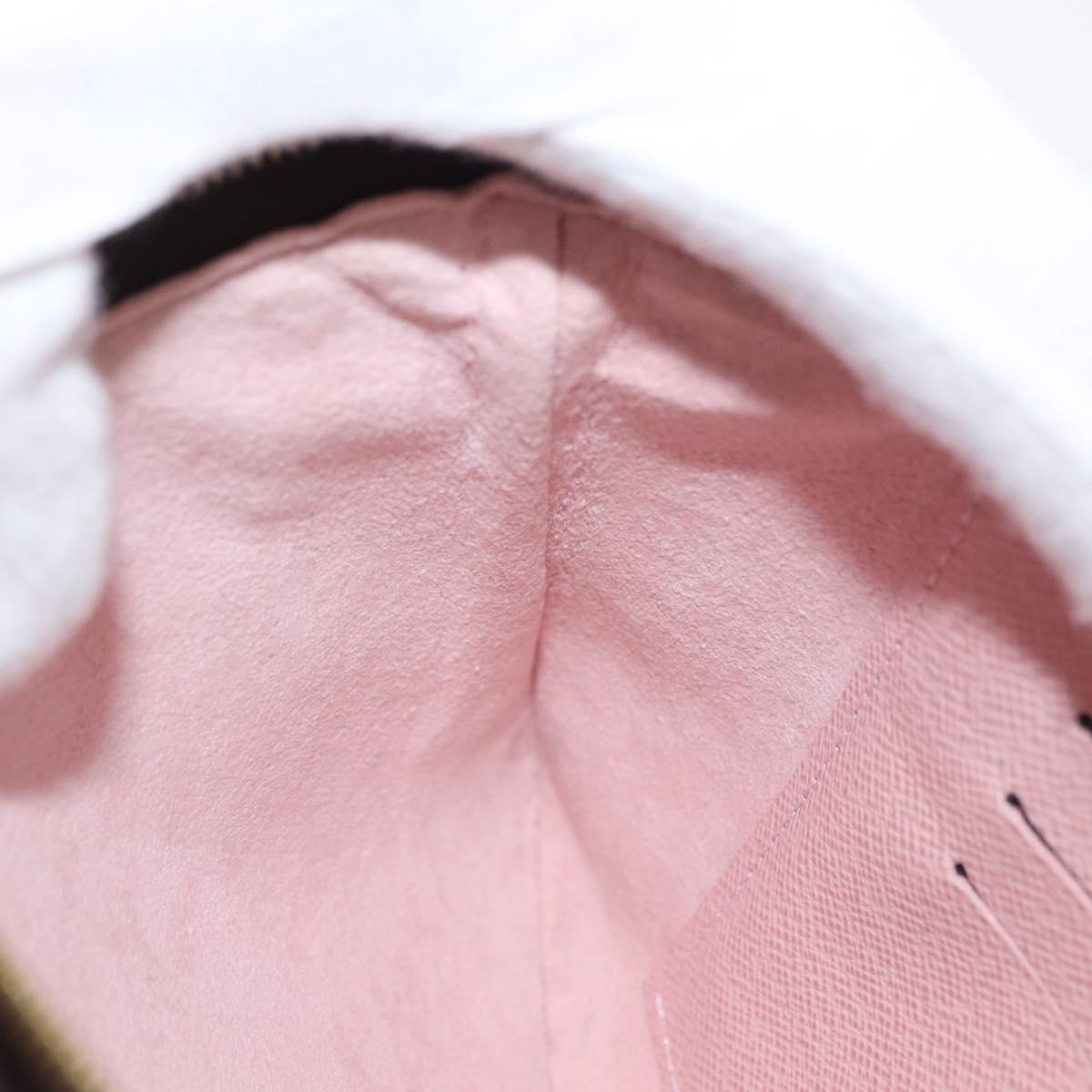 LOUIS VUITTON Monogram Vivienne Pochette Double Zip Bag M69744 LV Auth ka1506SAM