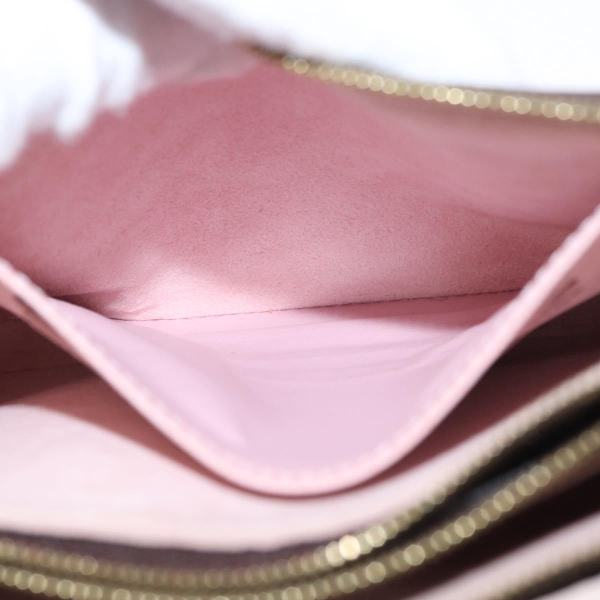 LOUIS VUITTON Monogram Vivienne Pochette Double Zip Bag M69744 LV Auth ka1506SAM