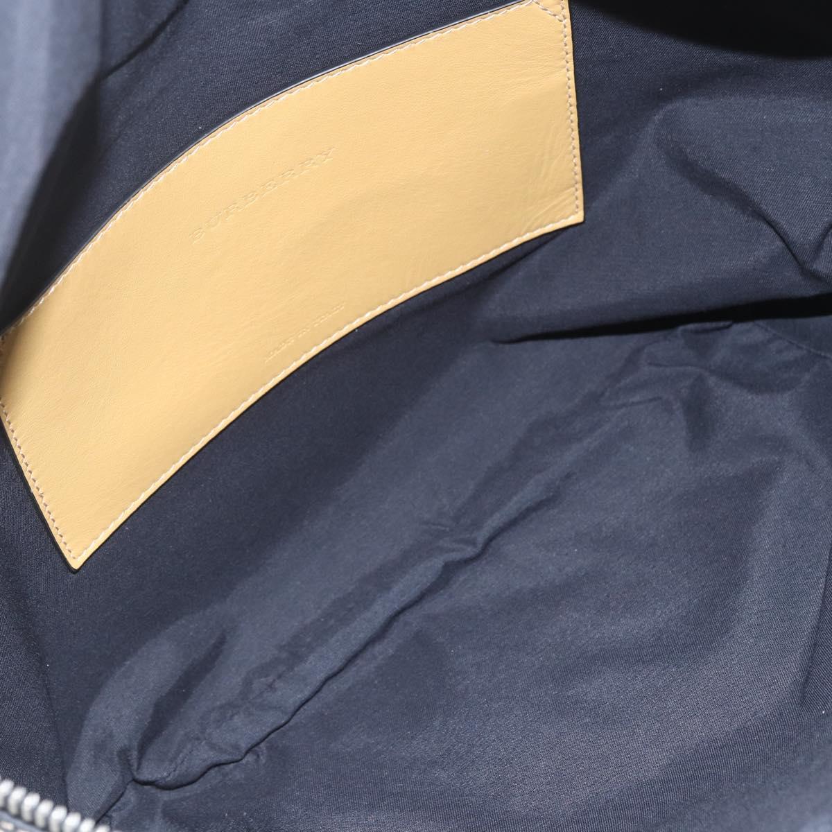 BURBERRY Nova Check Body Bag Canvas Beige Yellow Auth ka1508M