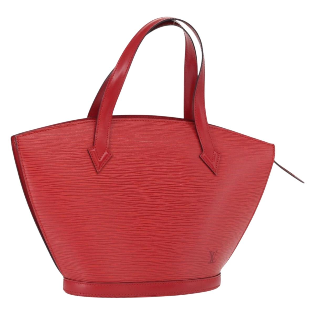LOUIS VUITTON Epi Saint Jacques Shoulder Bag Red M52277 LV Auth ka1514