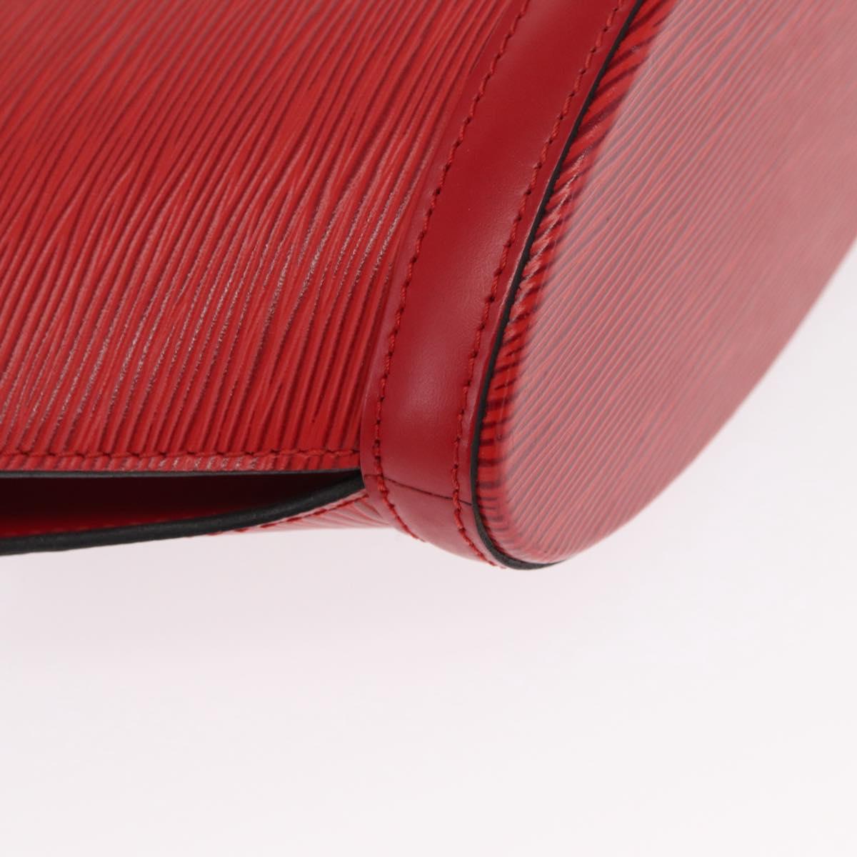 LOUIS VUITTON Epi Saint Jacques Shoulder Bag Red M52277 LV Auth ka1514