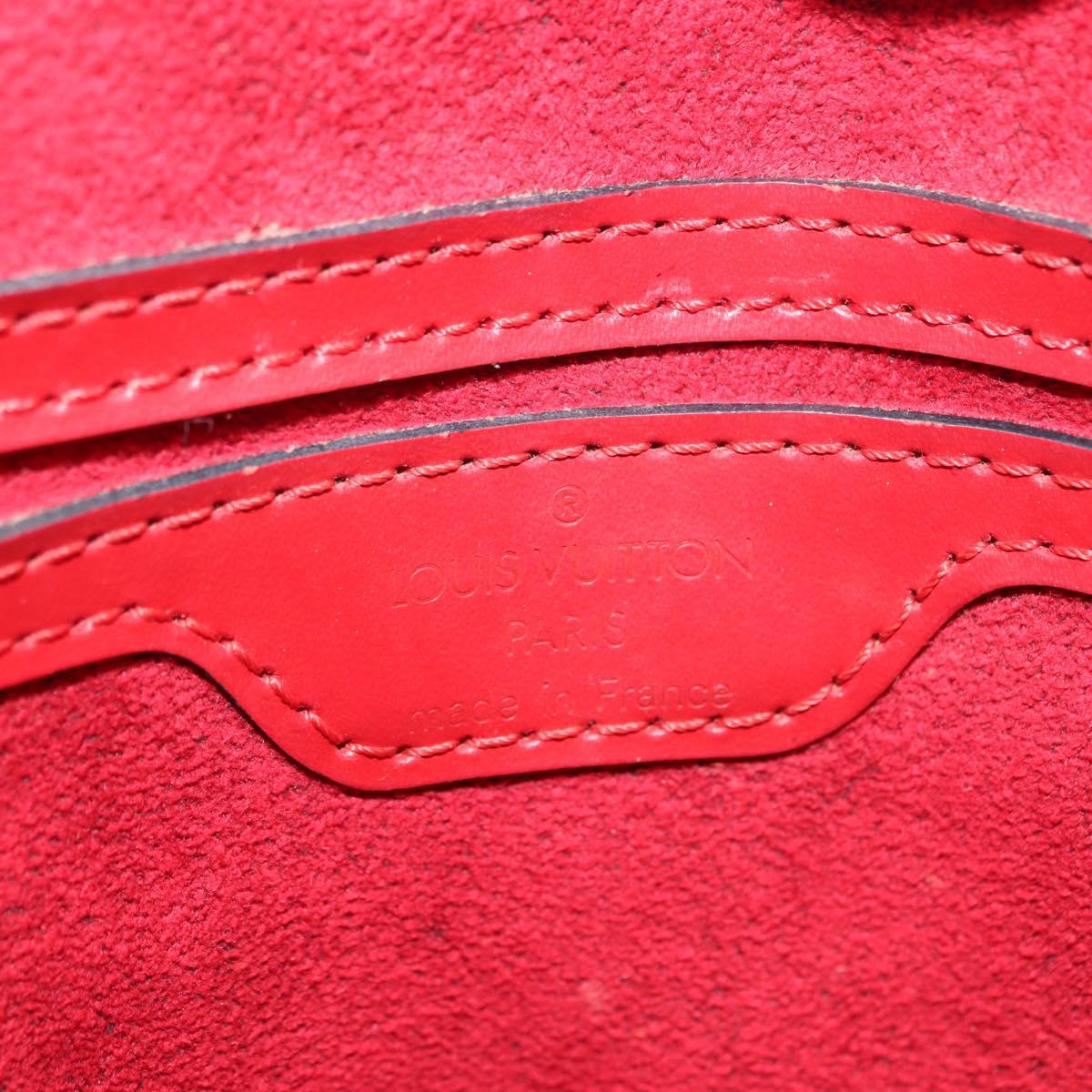 LOUIS VUITTON Epi Saint Jacques Shoulder Bag Red M52277 LV Auth ka1514