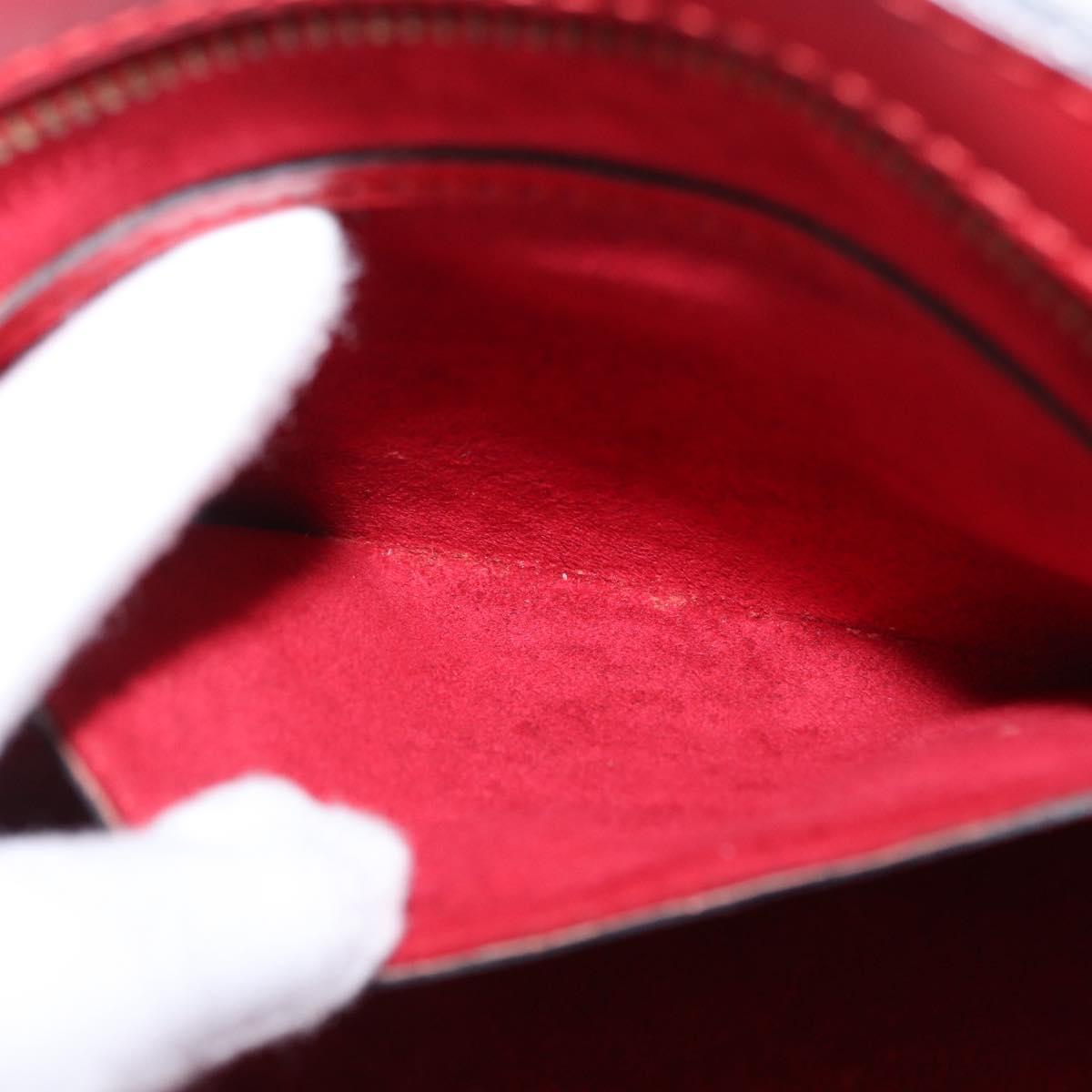 LOUIS VUITTON Epi Saint Jacques Shoulder Bag Red M52277 LV Auth ka1514