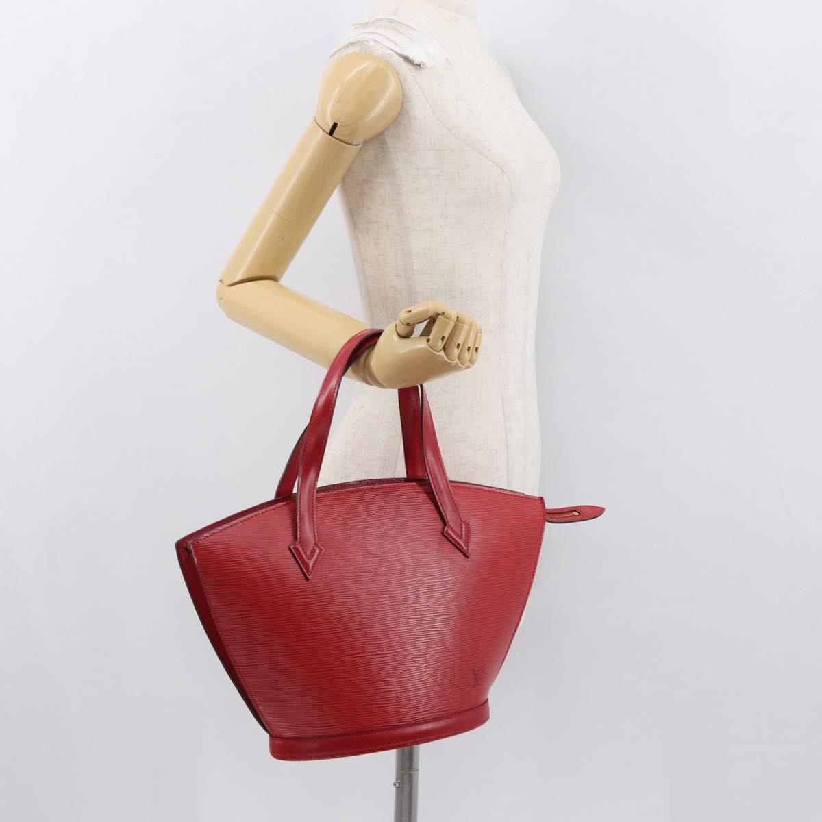 LOUIS VUITTON Epi Saint Jacques Shoulder Bag Red M52277 LV Auth ka1514