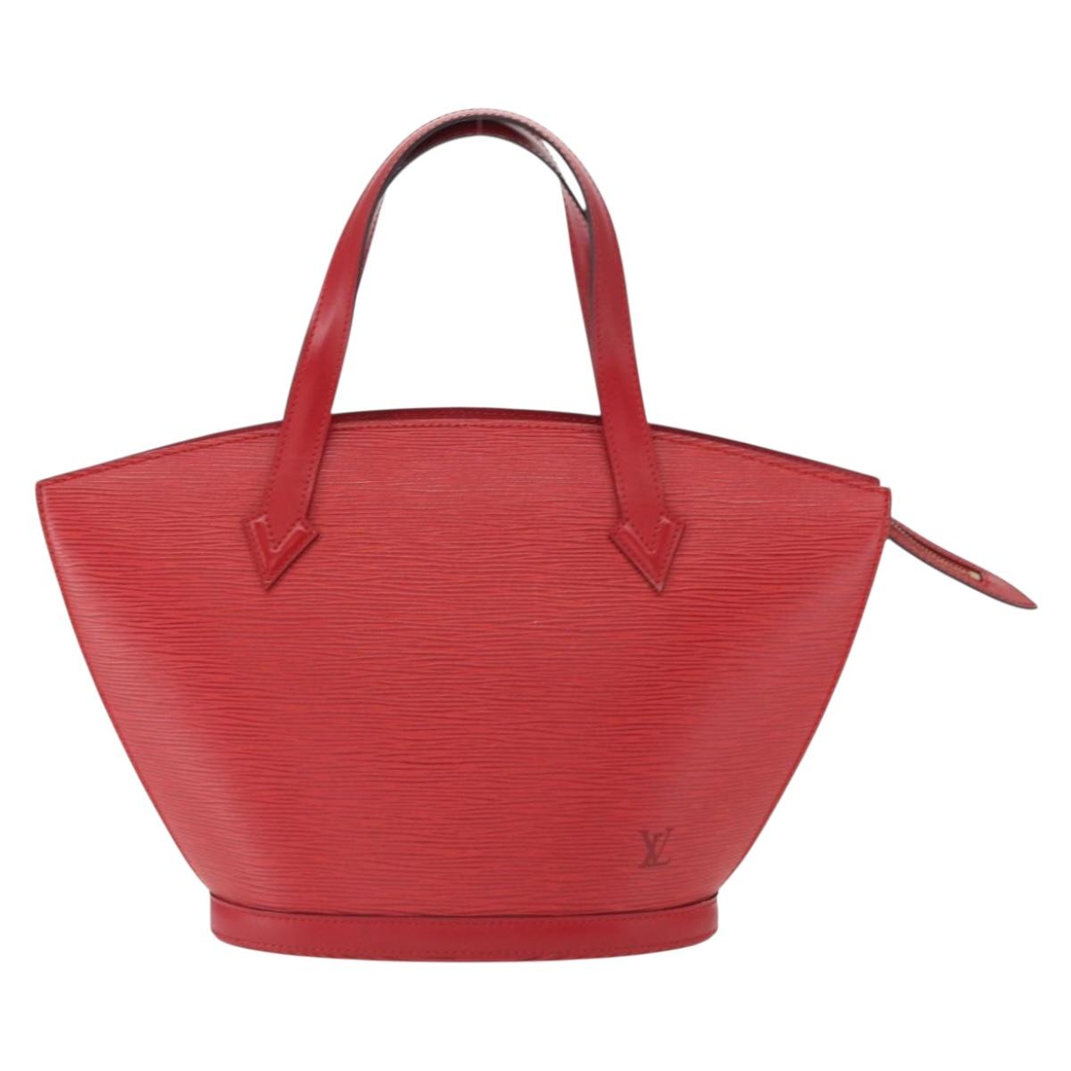 LOUIS VUITTON Epi Saint Jacques Shoulder Bag Red M52277 LV Auth ka1514