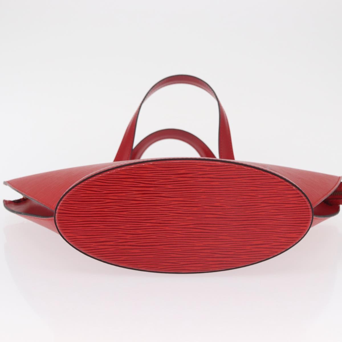 LOUIS VUITTON Epi Saint Jacques Shoulder Bag Red M52277 LV Auth ka1514