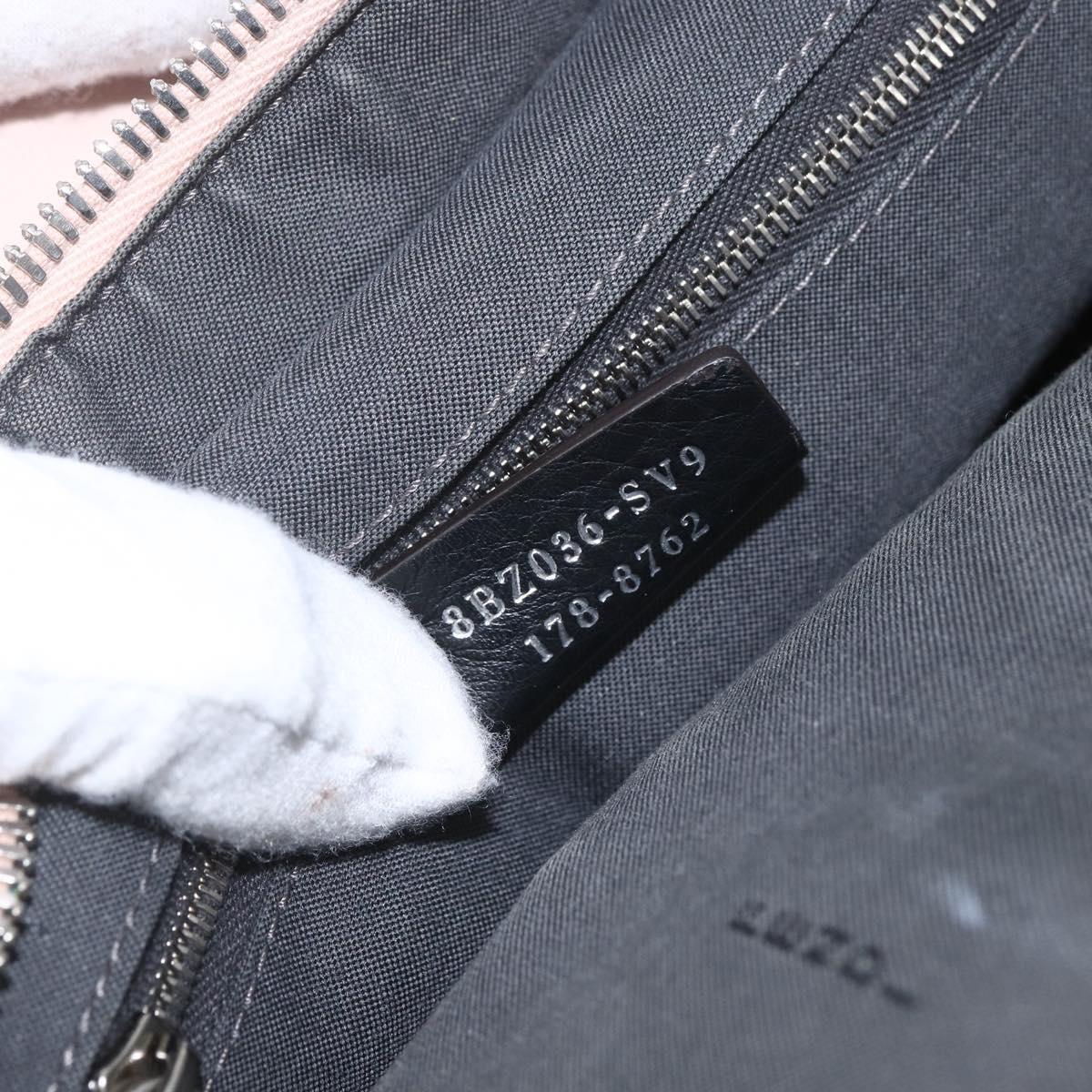 FENDI By The Way Backpack Leather Beige Silver Auth ka1520M