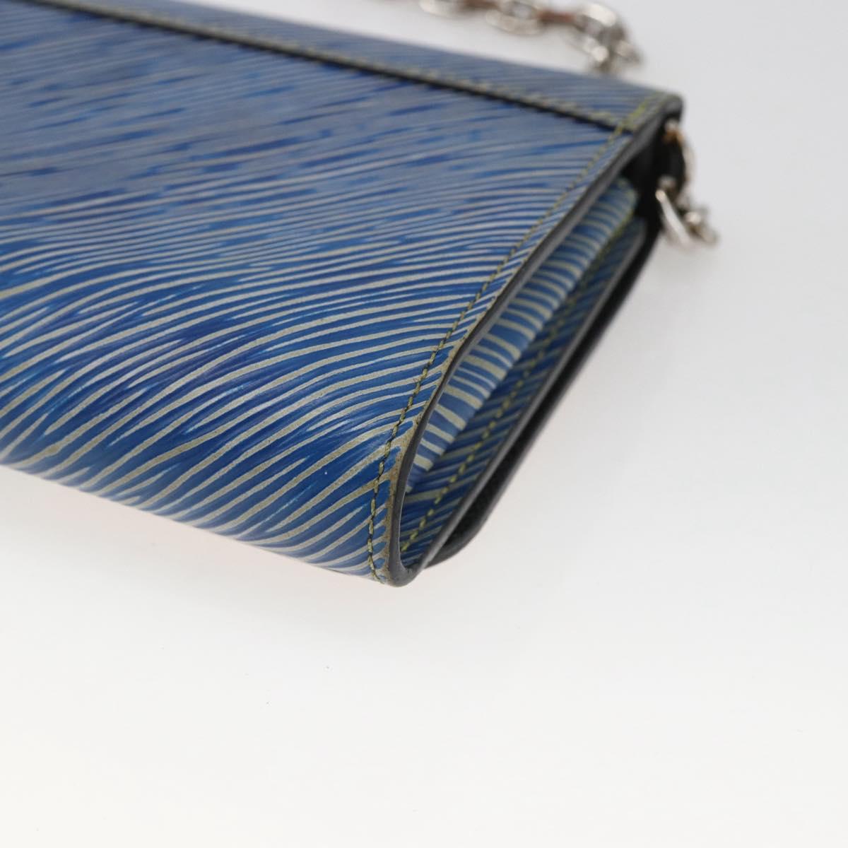 LOUIS VUITTON Epi Denim Twist MM Shoulder Bag Blue M50271 LV Auth ka1523SAM