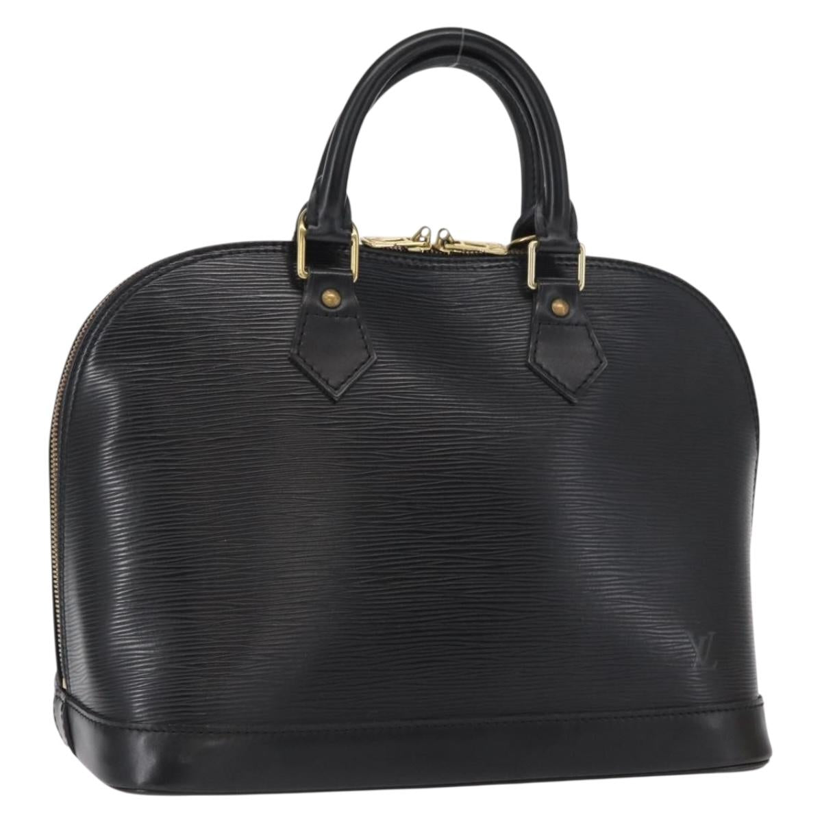 LOUIS VUITTON Epi Alma Hand Bag Black M52142 LV Auth ka1525V