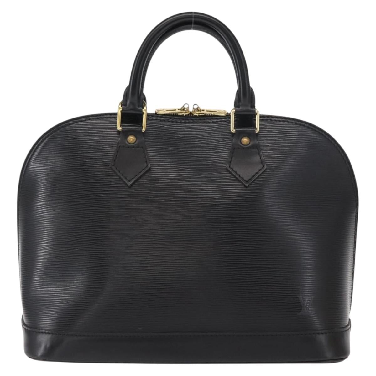 LOUIS VUITTON Epi Alma Hand Bag Black M52142 LV Auth ka1525V