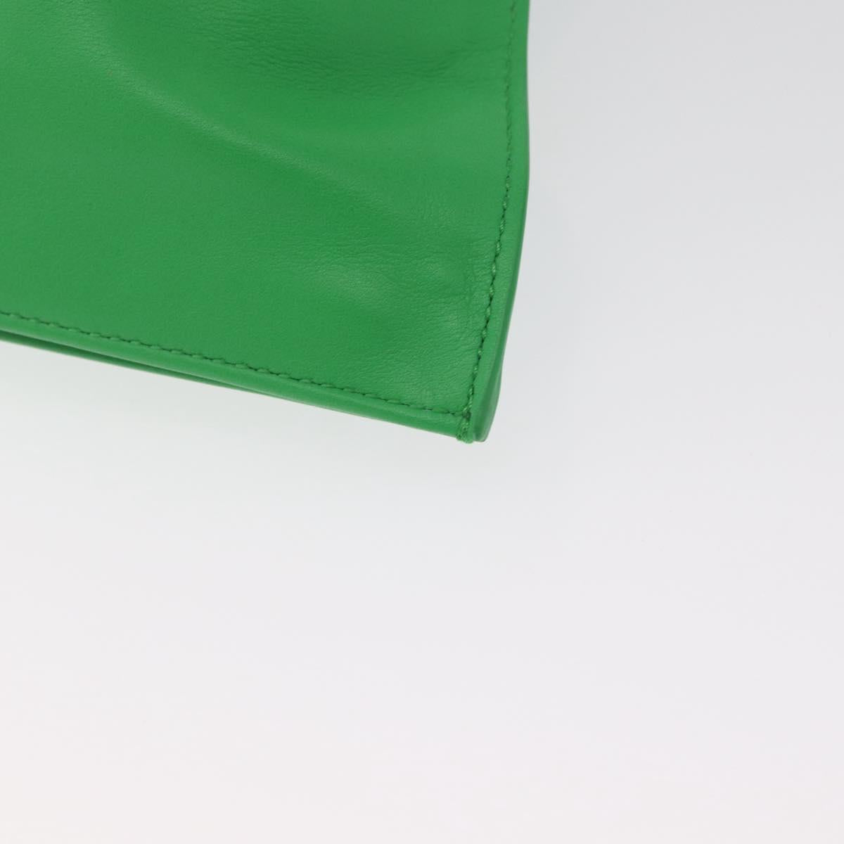 BOTTEGA VENETA Mini The Twist Hand Bag Leather Green Auth ka1532M