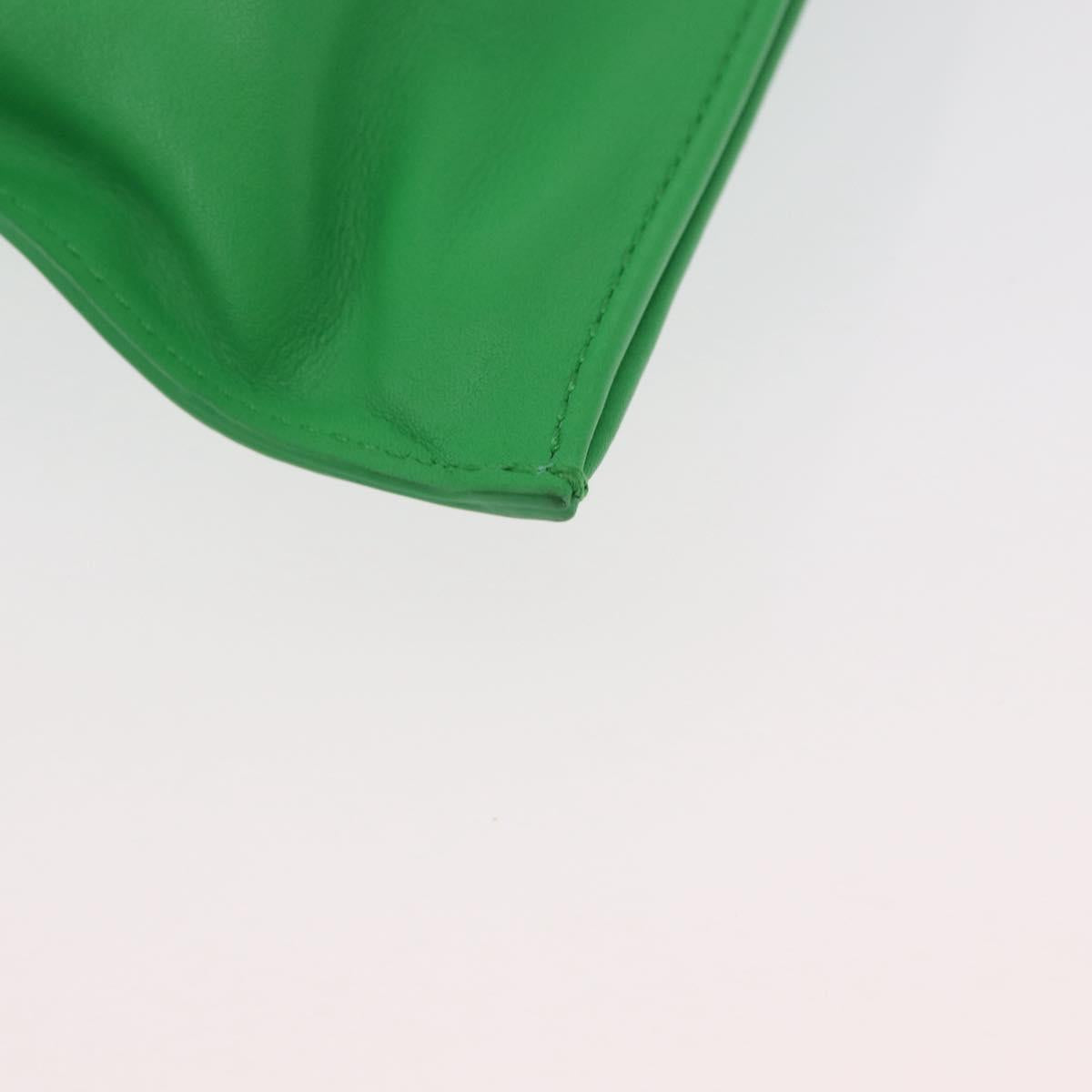 BOTTEGA VENETA Mini The Twist Hand Bag Leather Green Auth ka1532M