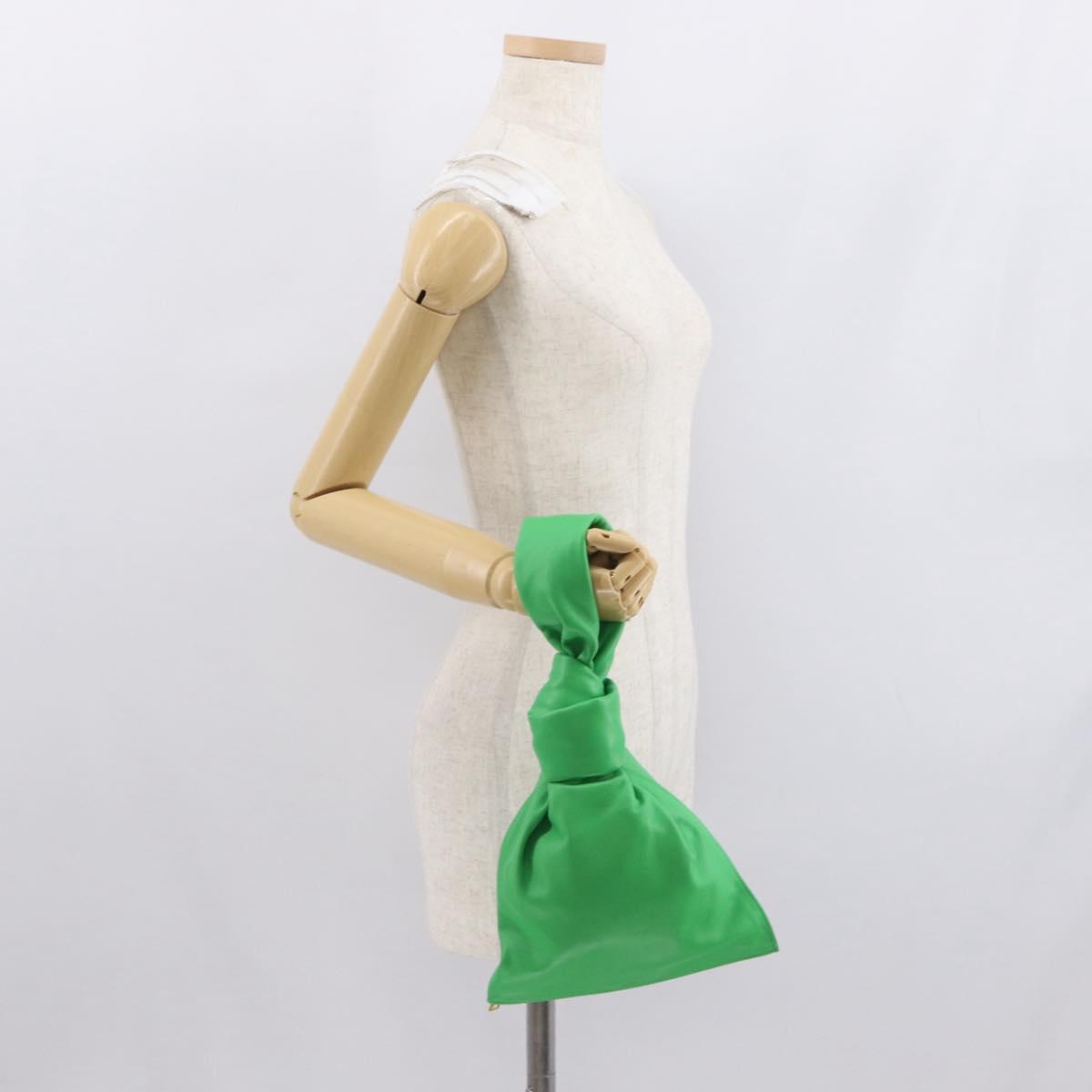 BOTTEGA VENETA Mini The Twist Hand Bag Leather Green Auth ka1532M