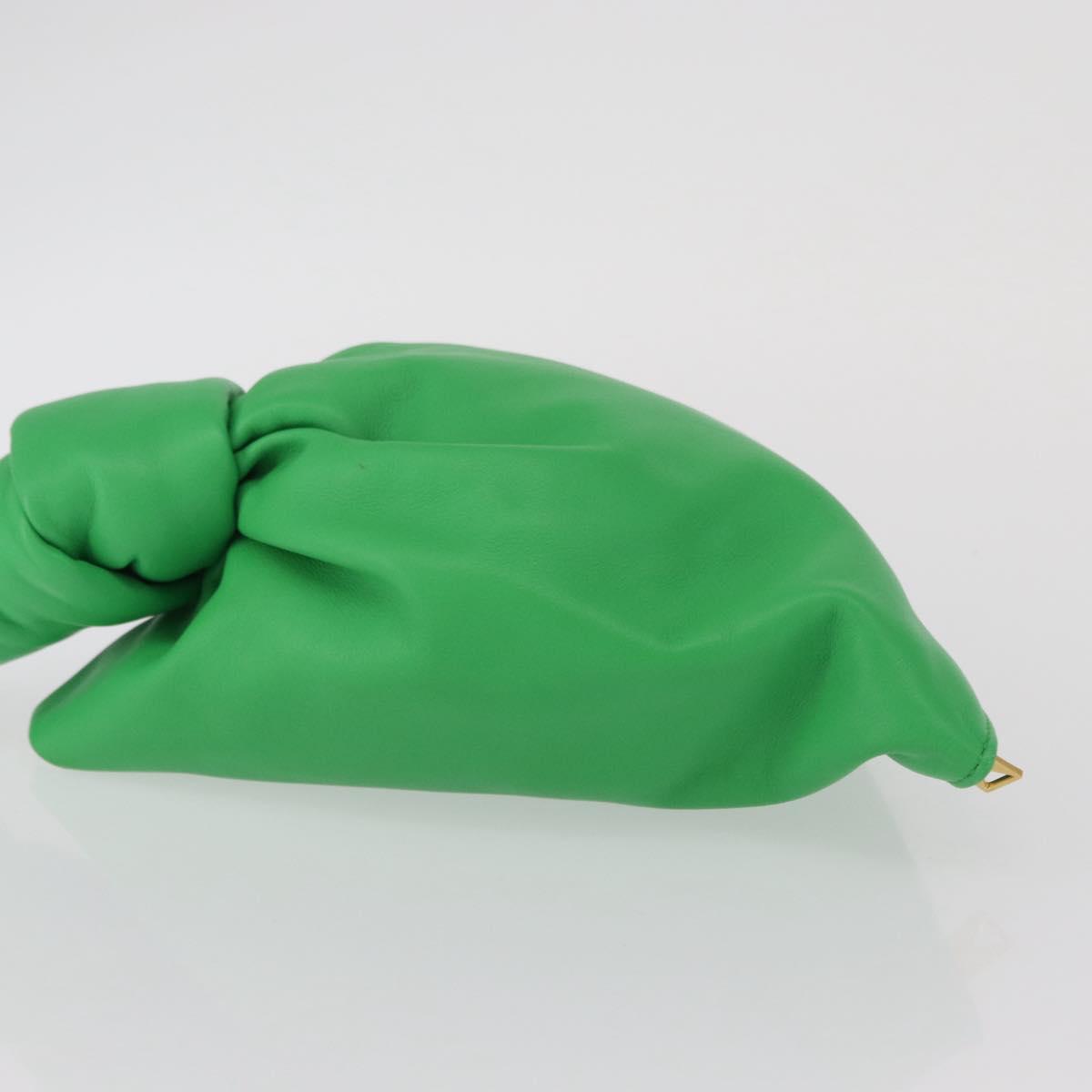 BOTTEGA VENETA Mini The Twist Hand Bag Leather Green Auth ka1532M
