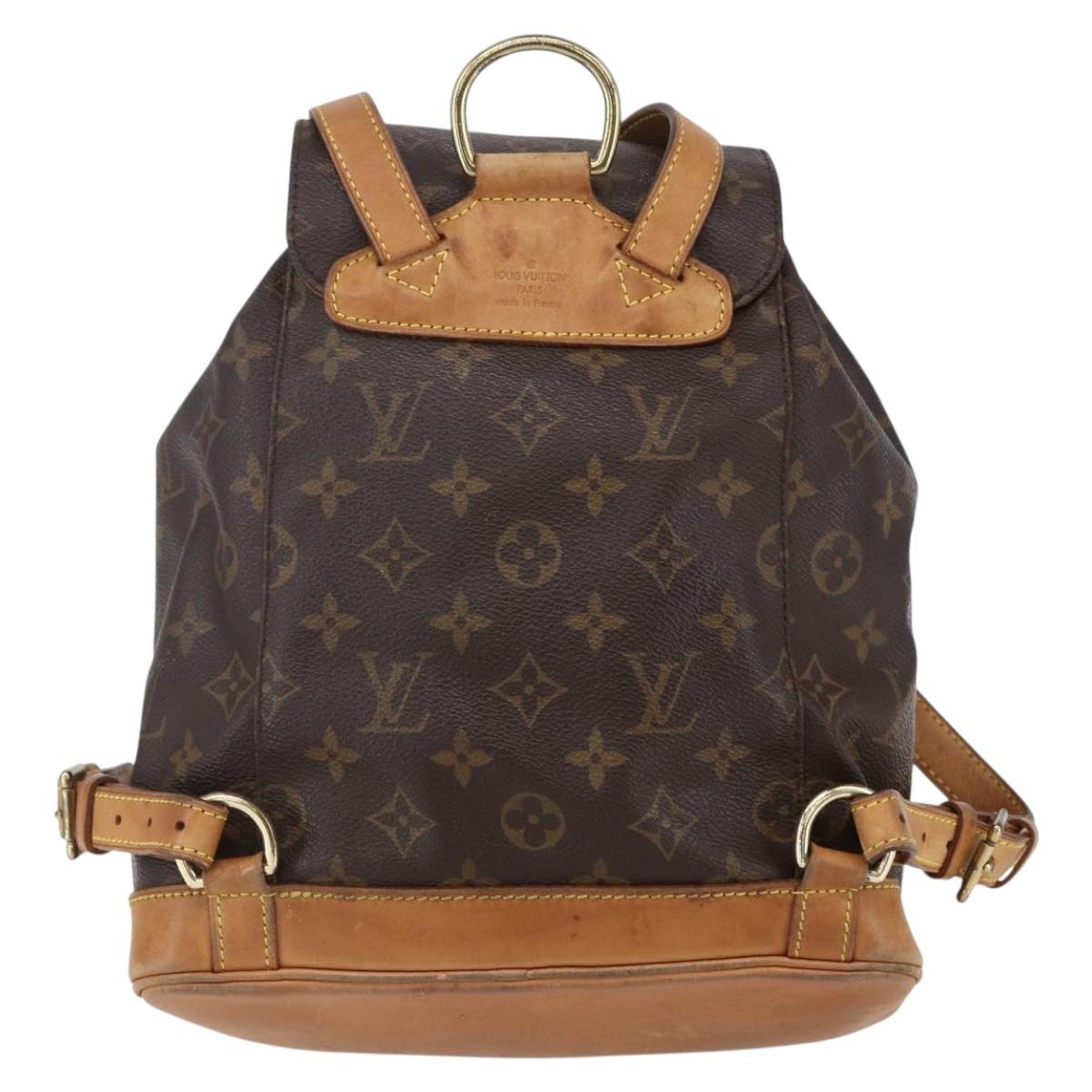 LOUIS VUITTON Monogram Montsouris MM Backpack M51136 LV Auth ka154