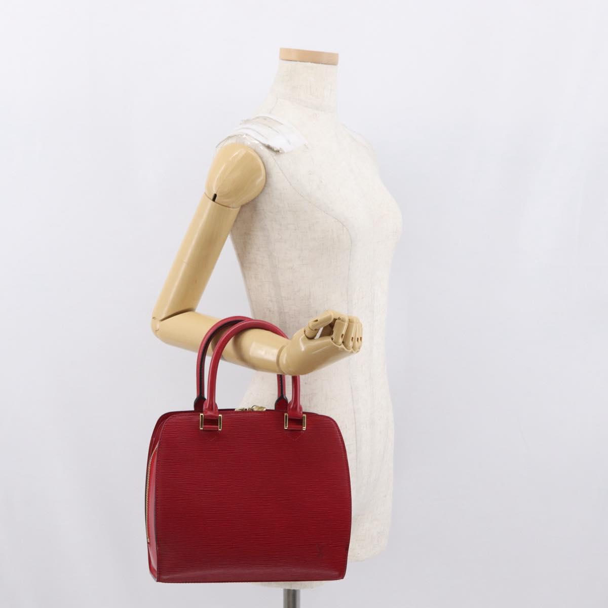 LOUIS VUITTON Epi Pont Neuf Hand Bag Red M52057 LV Auth ka1540