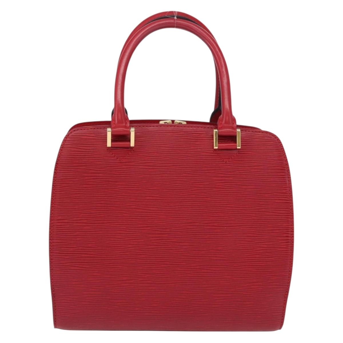 LOUIS VUITTON Epi Pont Neuf Hand Bag Red M52057 LV Auth ka1540