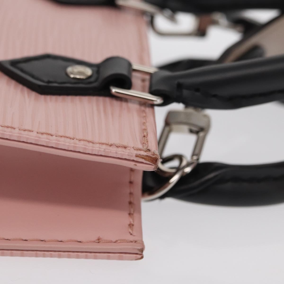LOUIS VUITTON Epi Petit Sac Plat Bag 2way Rose Valerine M69575 LV Auth ka1542SAM