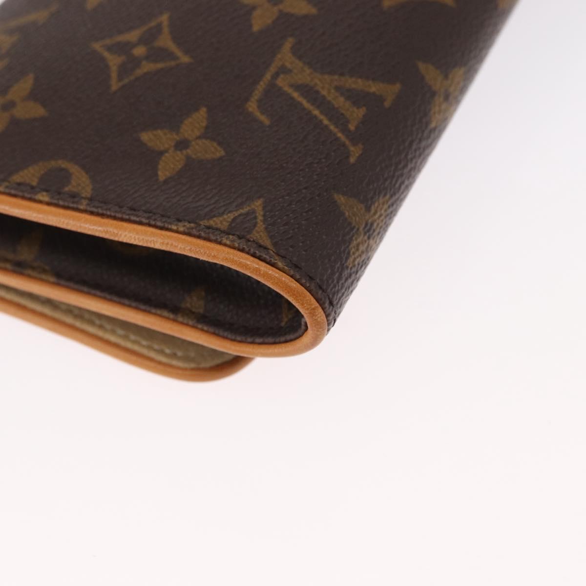 LOUIS VUITTON Monogram Pochette Twin GM Shoulder Bag M51852 LV Auth ka1548