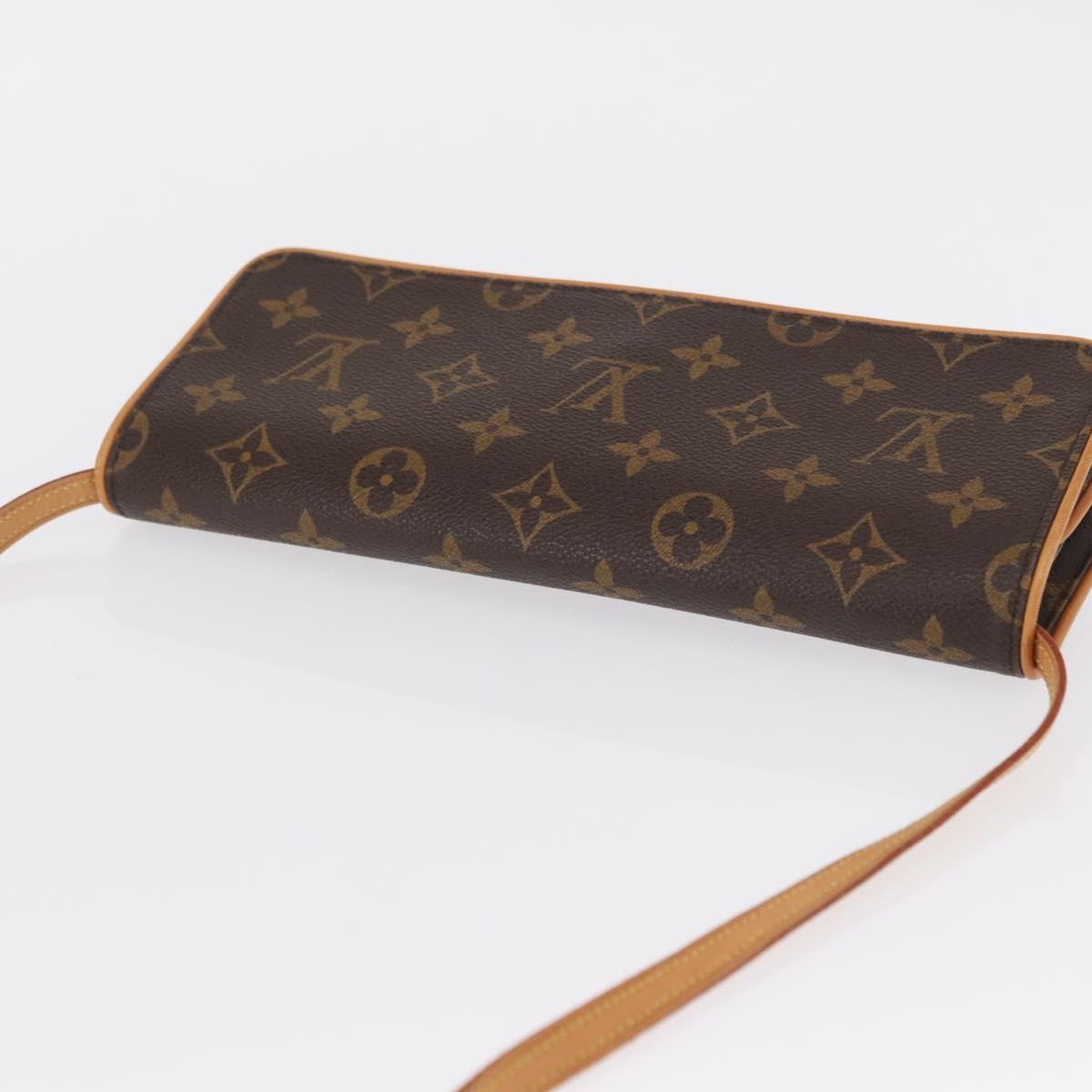 LOUIS VUITTON Monogram Pochette Twin GM Shoulder Bag M51852 LV Auth ka1548
