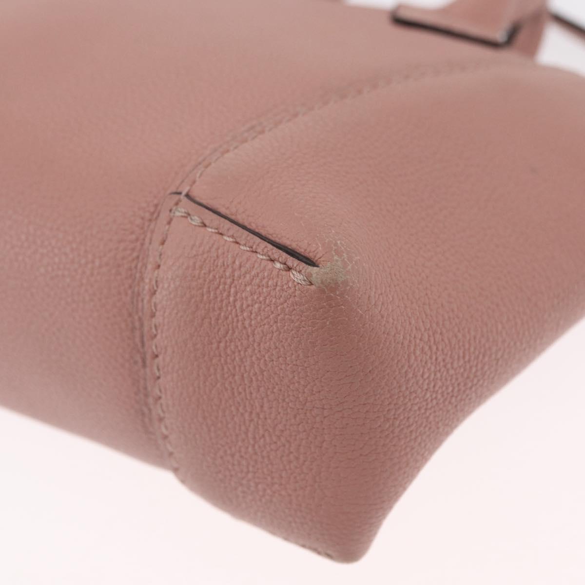 LOUIS VUITTON Parnasea Nano Lockit Hand Bag Leather Pink M61256 LV Auth ka1550