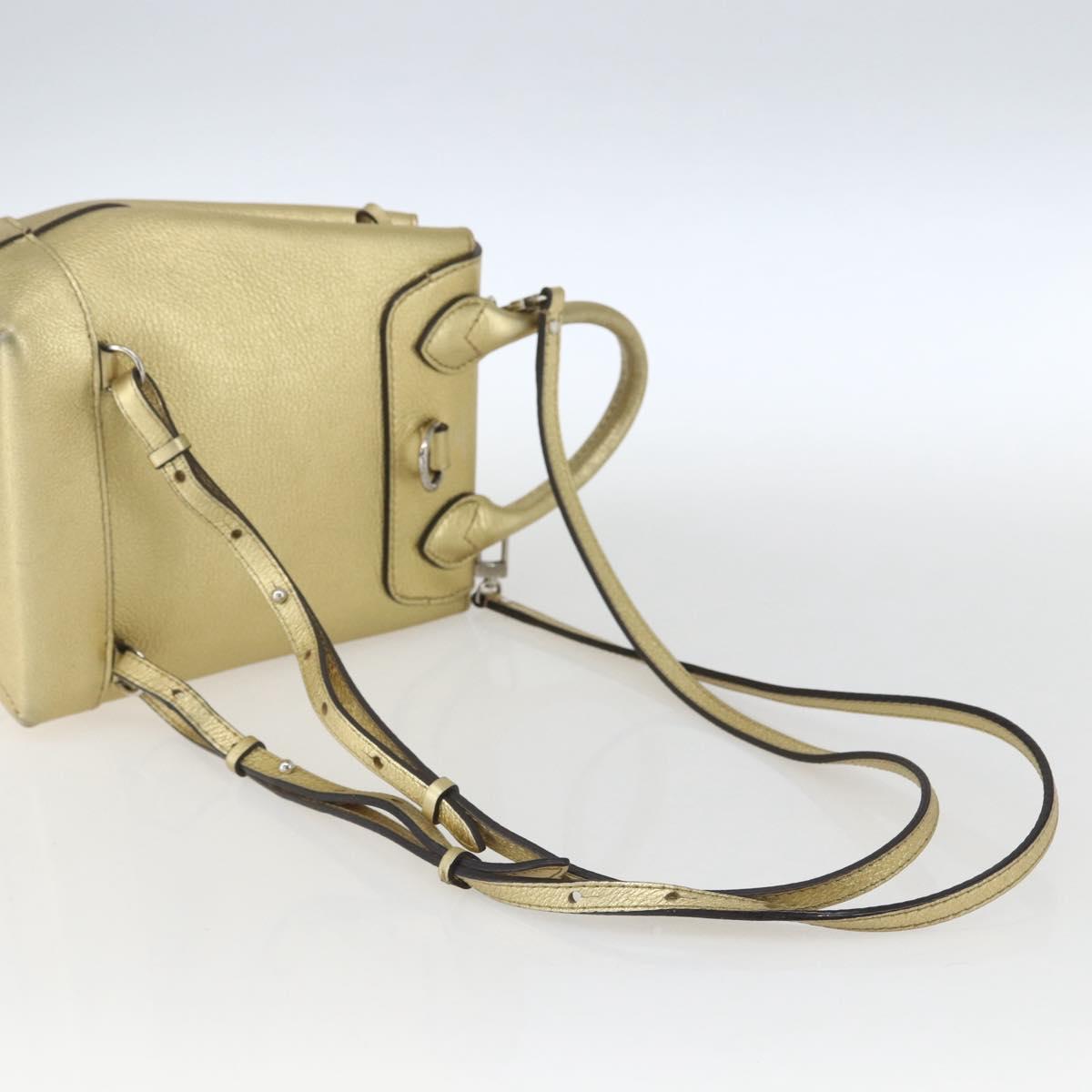 LOUIS VUITTON Rock Me Backpack Leather Gold Tone M54575 LV Auth ka1551M