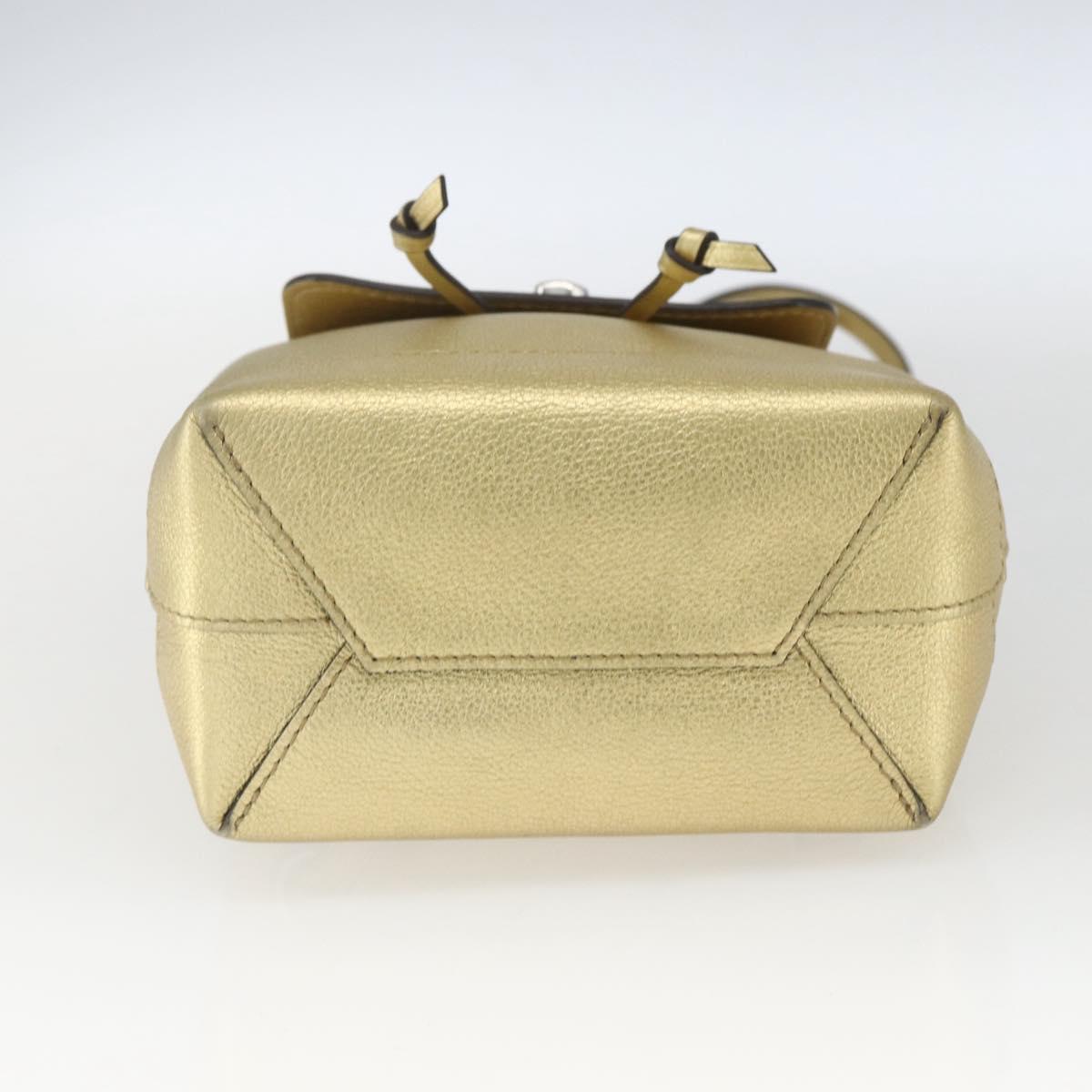 LOUIS VUITTON Rock Me Backpack Leather Gold Tone M54575 LV Auth ka1551M