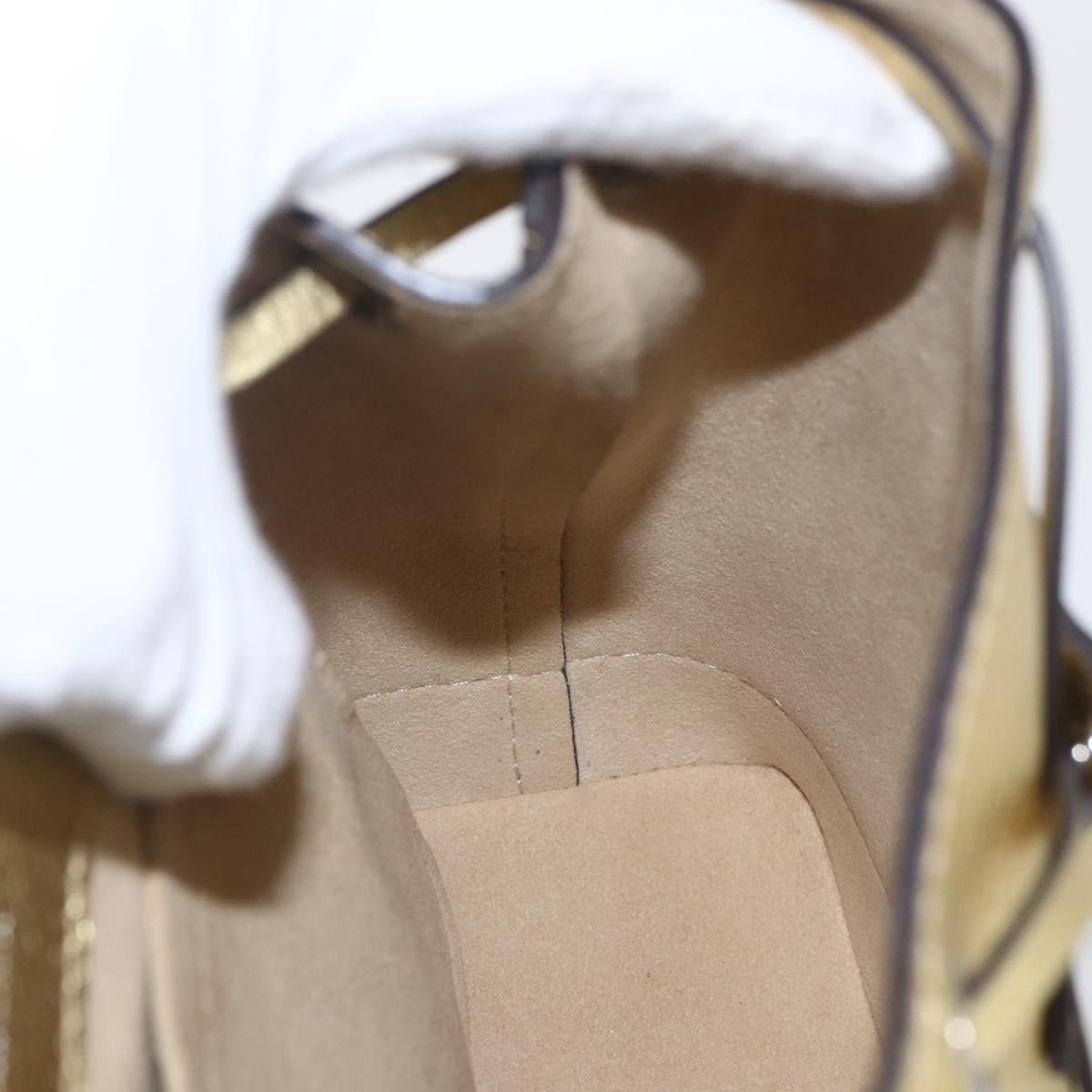 LOUIS VUITTON Rock Me Backpack Leather Gold Tone M54575 LV Auth ka1551M