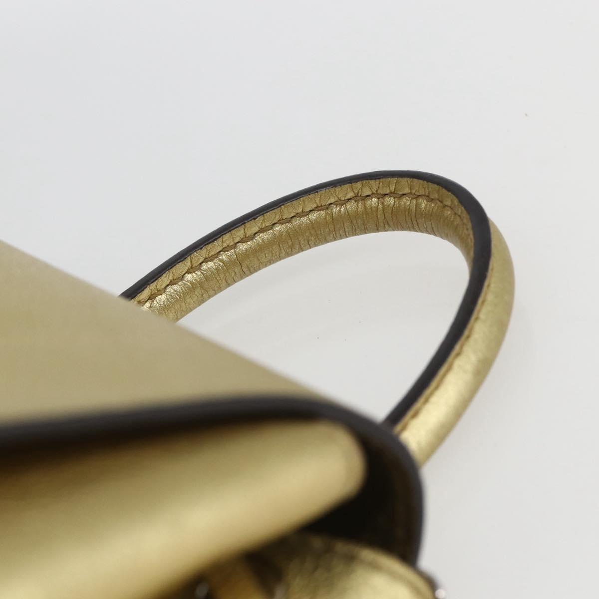 LOUIS VUITTON Rock Me Backpack Leather Gold Tone M54575 LV Auth ka1551M