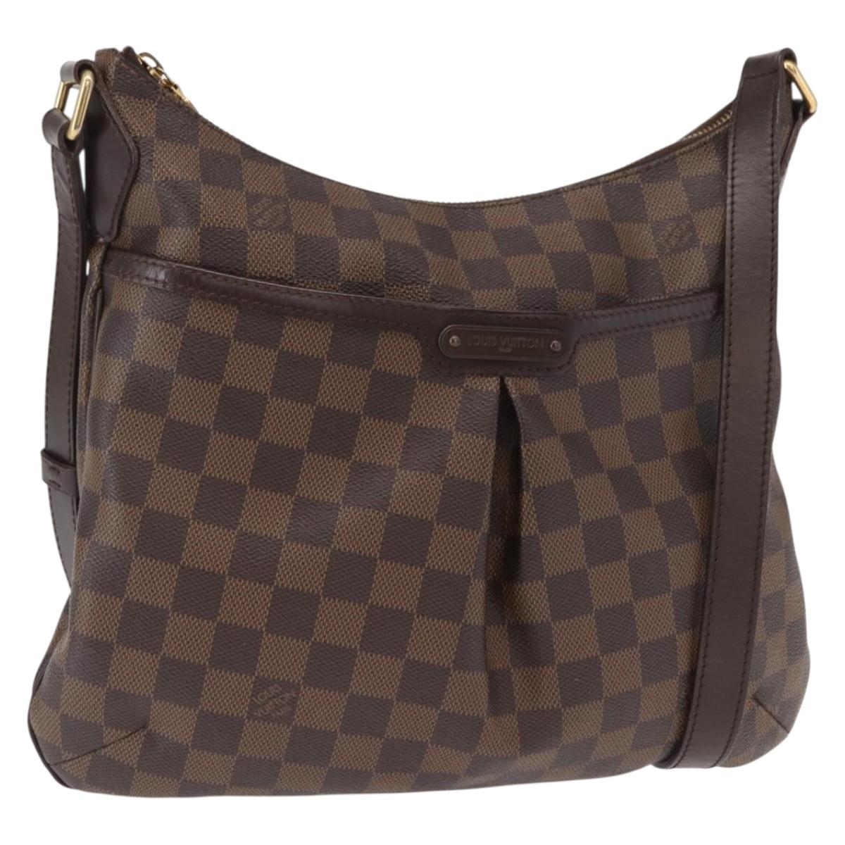 LOUIS VUITTON Damier Ebene Bloomsbury GM Shoulder Bag N42250 LV Auth ka1553