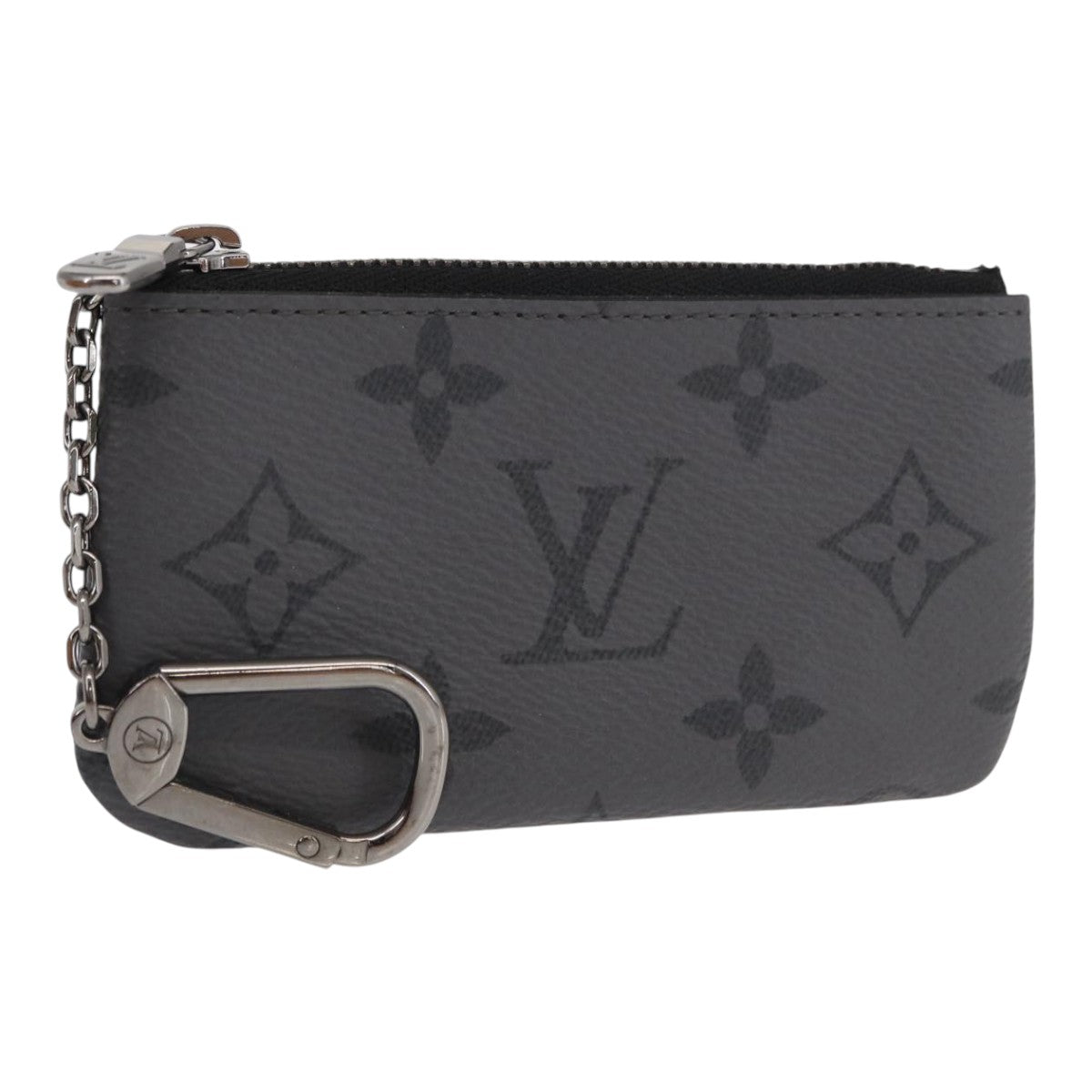 LOUIS VUITTON Eclipse Reverse Pochette Cles Coin Purse M80905 LV Auth ka1563SAM