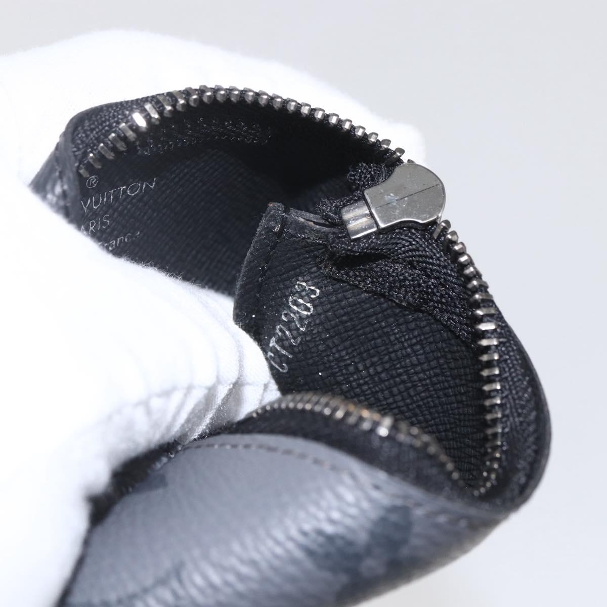 LOUIS VUITTON Eclipse Reverse Pochette Cles Coin Purse M80905 LV Auth ka1563SAM