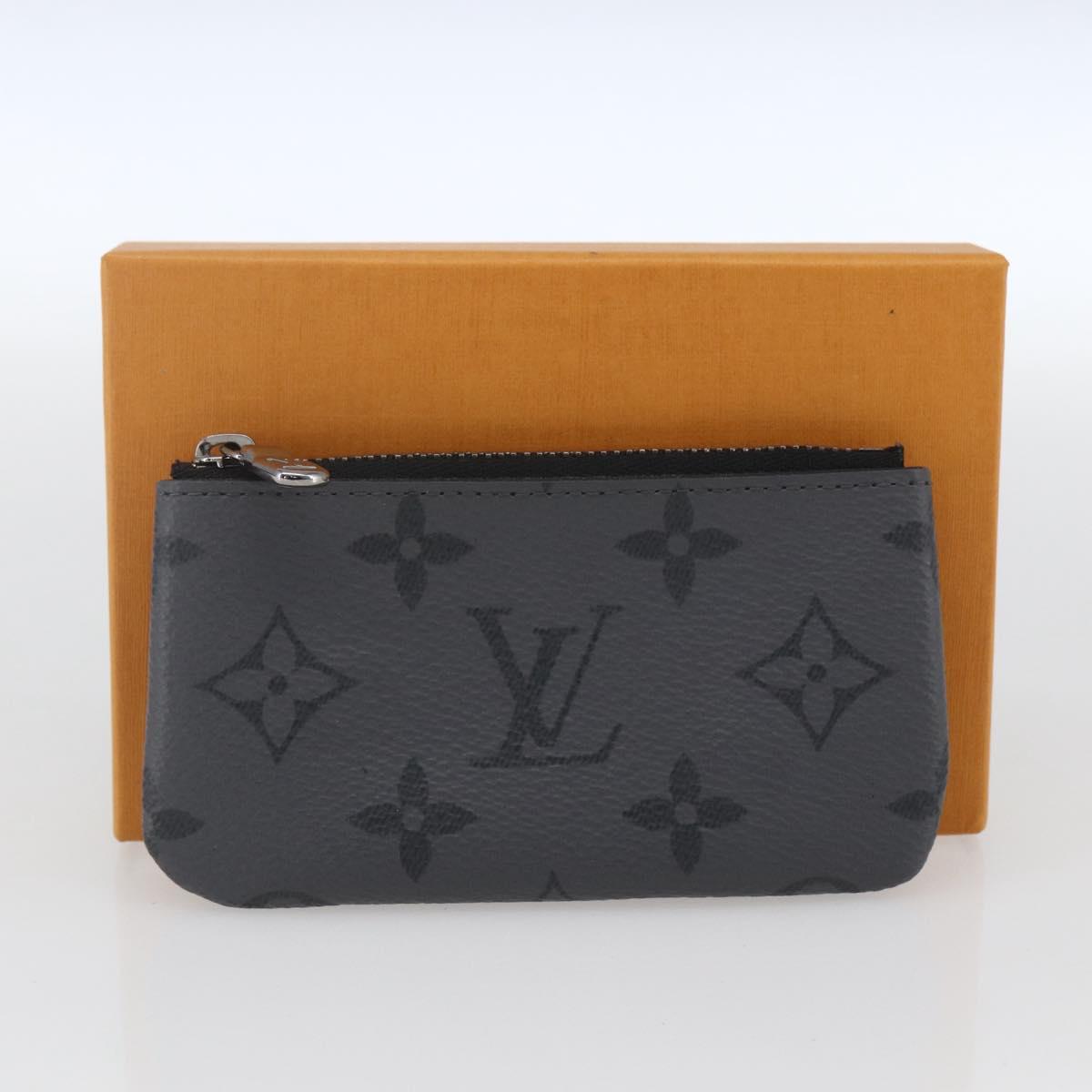 LOUIS VUITTON Eclipse Reverse Pochette Cles Coin Purse M80905 LV Auth ka1563SAM