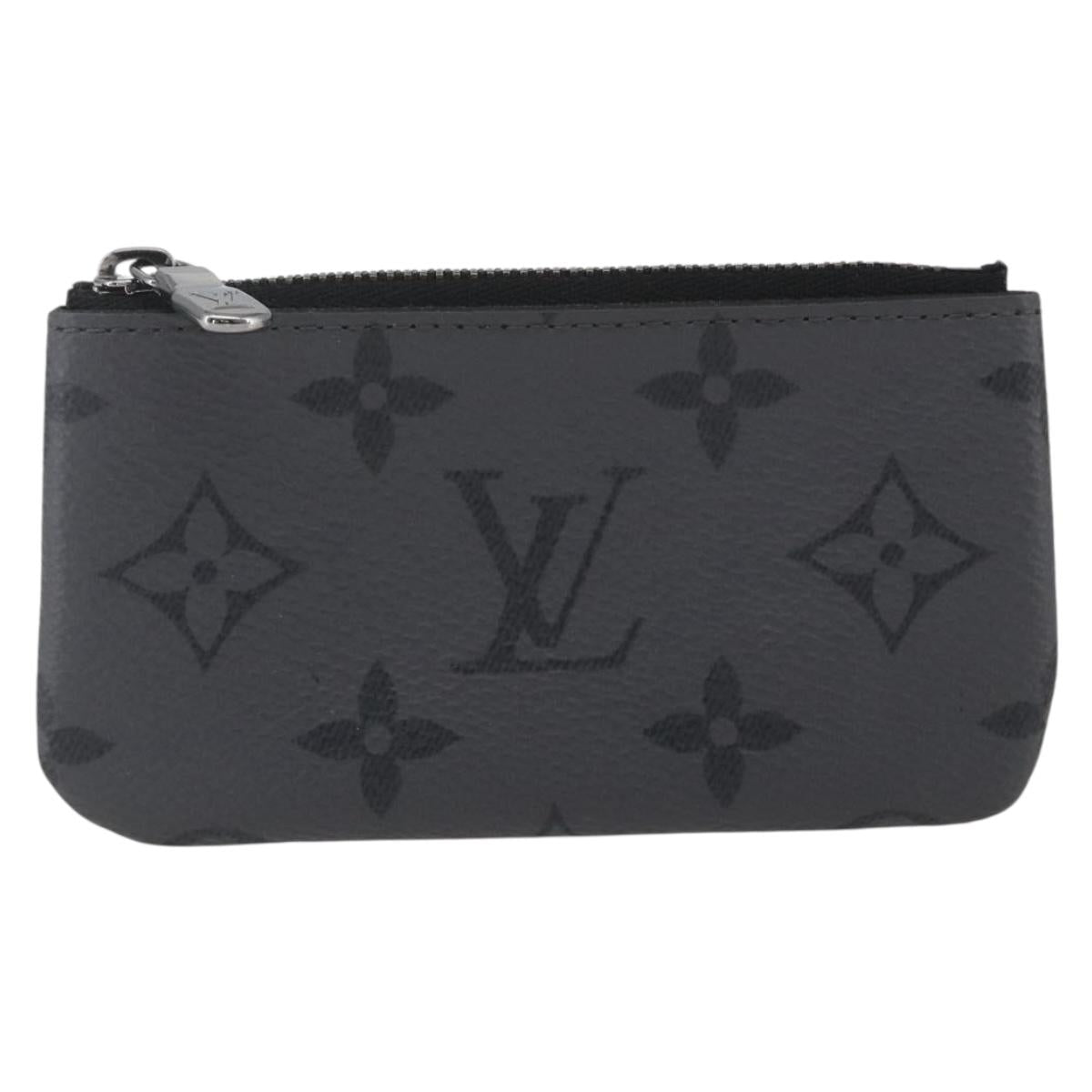 LOUIS VUITTON Eclipse Reverse Pochette Cles Coin Purse M80905 LV Auth ka1563SAM
