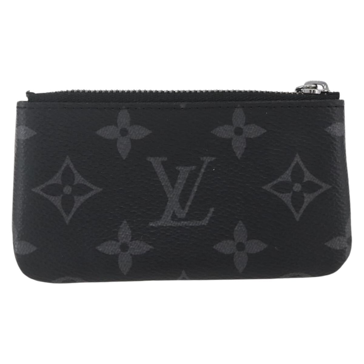 LOUIS VUITTON Eclipse Reverse Pochette Cles Coin Purse M80905 LV Auth ka1563SAM