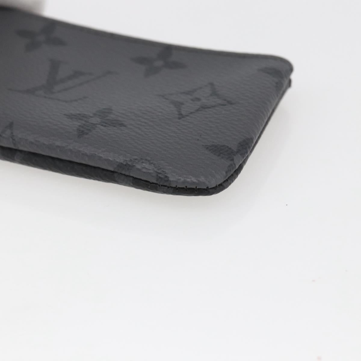 LOUIS VUITTON Eclipse Reverse Pochette Cles Coin Purse M80905 LV Auth ka1563SAM