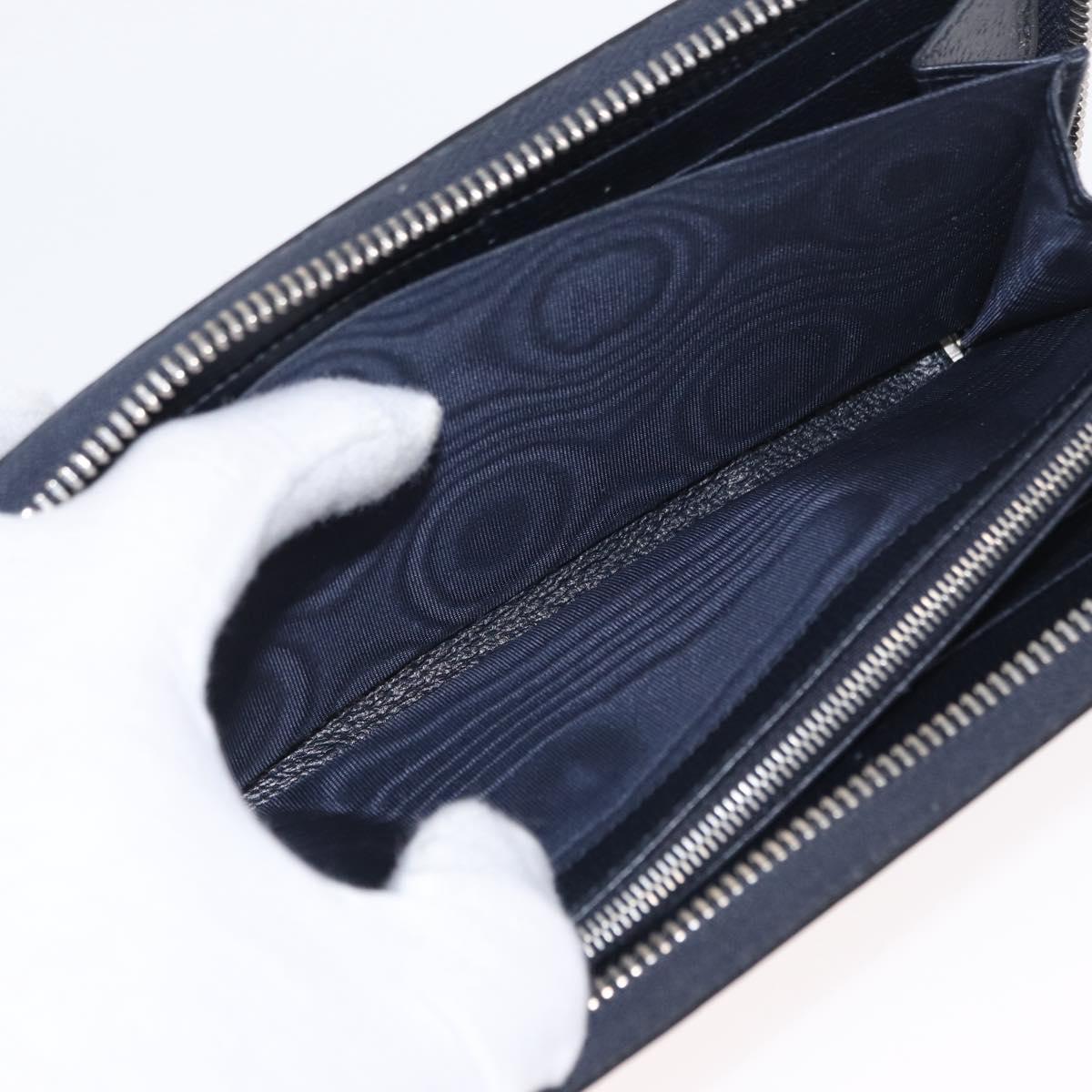 GUCCI GG Marmont GG Supreme Long Wallet PVC Navy 706844 Auth ka1568M