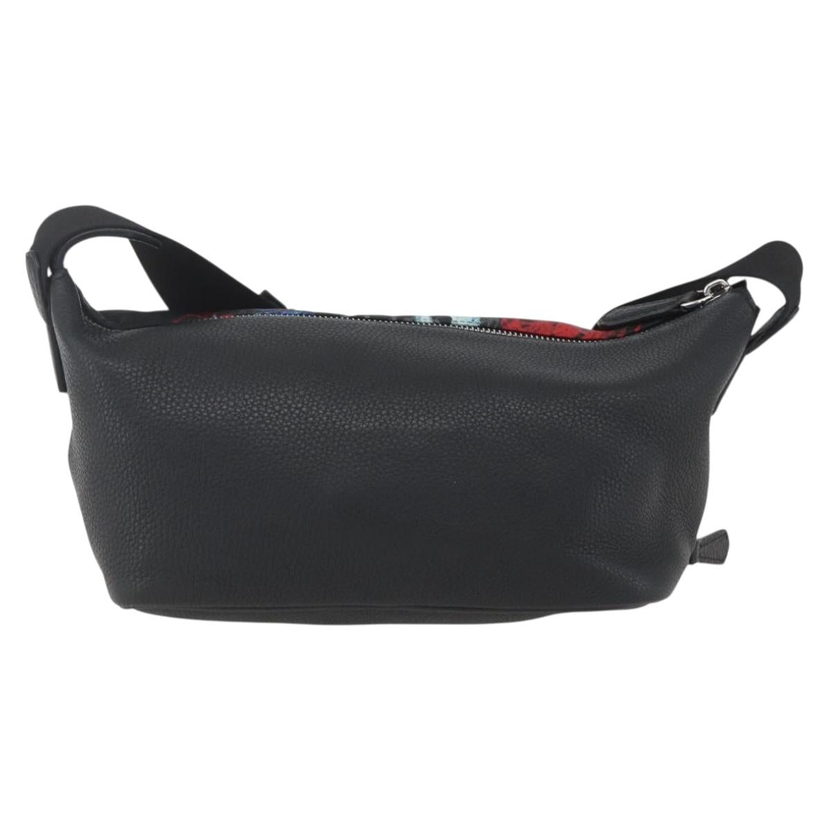 FENDI Waist bag Nylon Leather Multicolor Silver Auth ka1596SAM