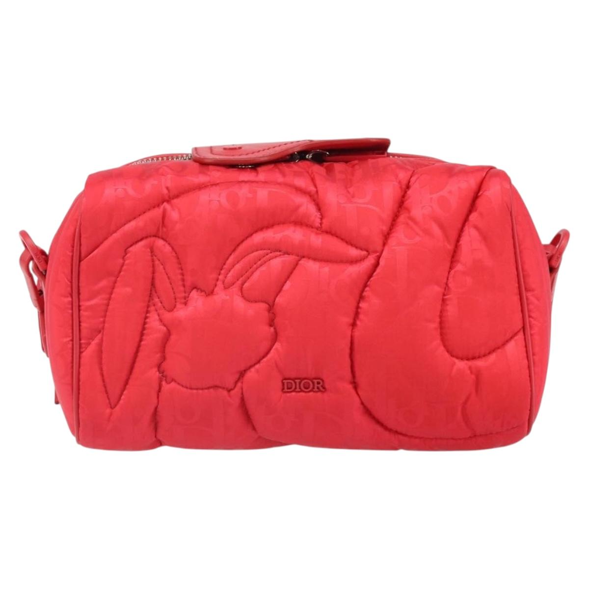 Christian Dior Trotter Canvas Oblique Dior x ERL Mirage Bag Nylon Auth ka1608SAM