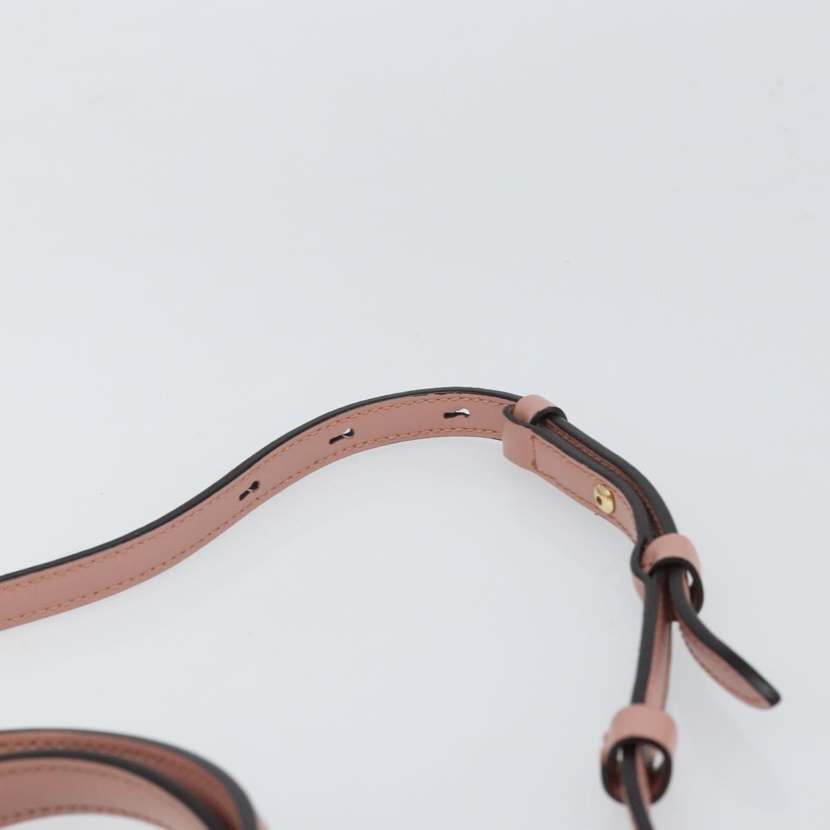 Salvatore Ferragamo Vala Hand Bag Leather 2way Pink Gold Auth ka1614