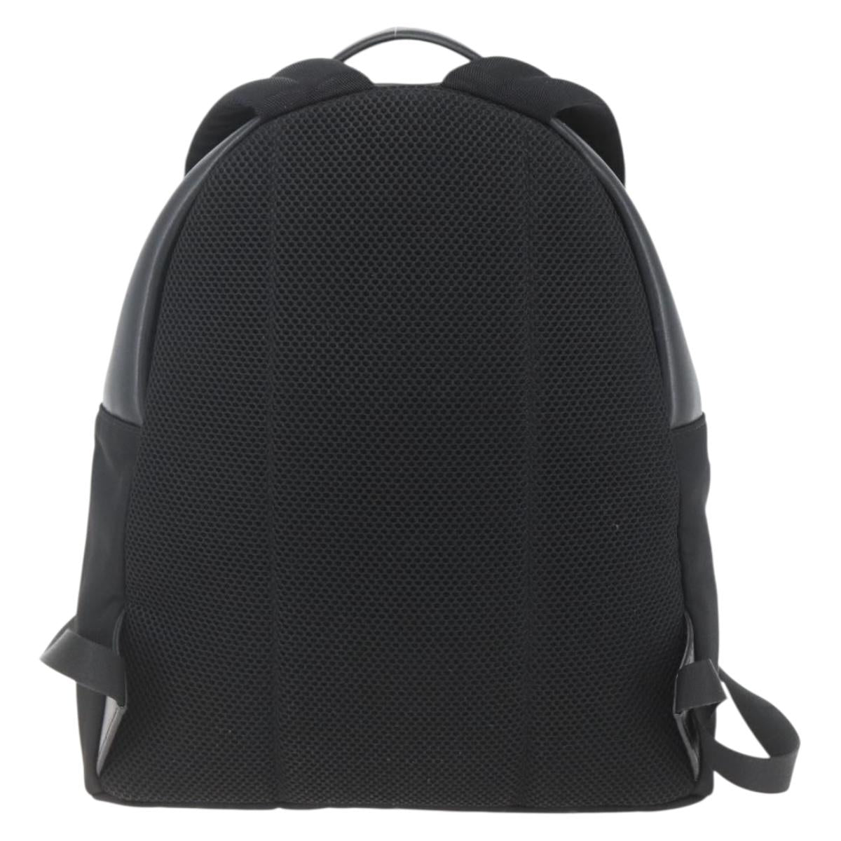 FENDI Sequin Backpack Nylon Black Silver Auth ka1621M
