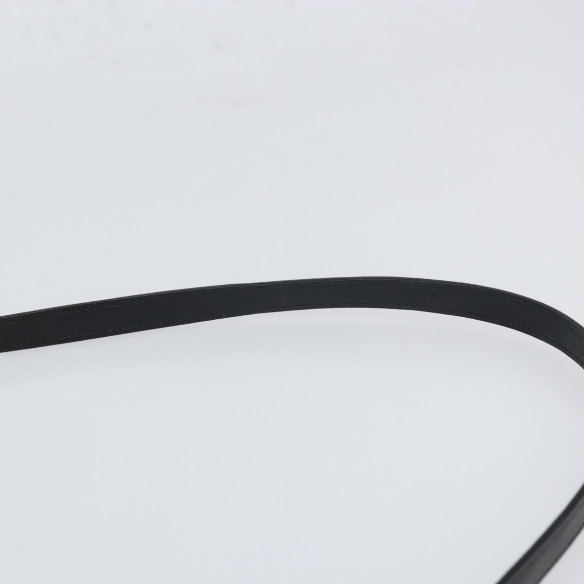 SAINT LAURENT Cabas Hand Bag Leather 2way Black Gold Auth ka1623M