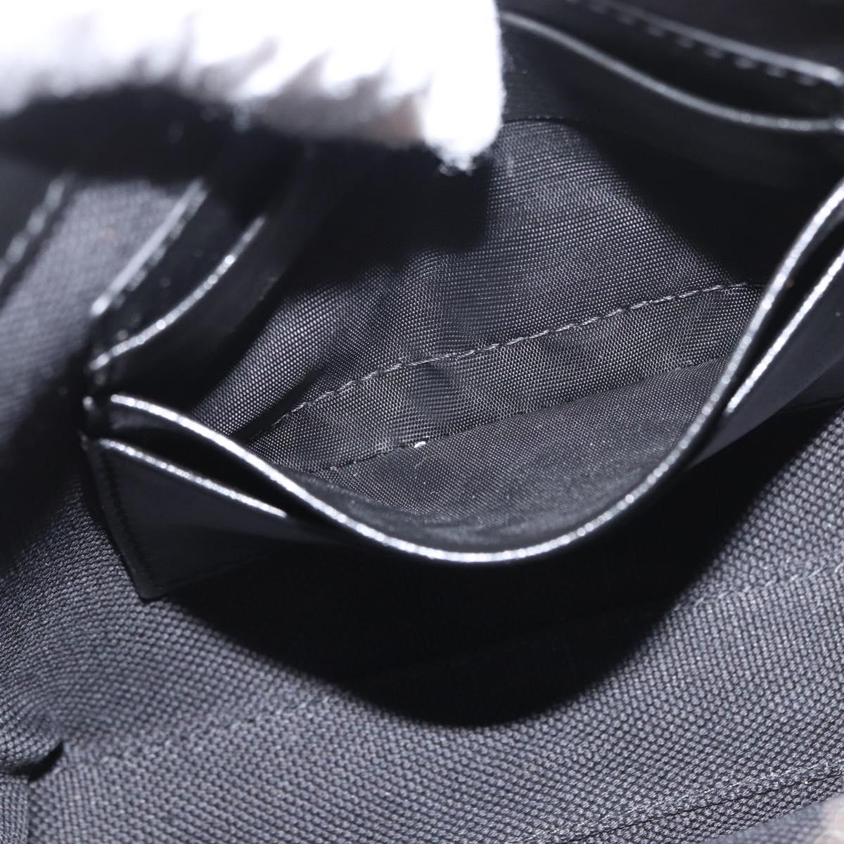 GUCCI GG Supreme Shoulder Bag PVC Black Silver 723306 Auth ka1628M