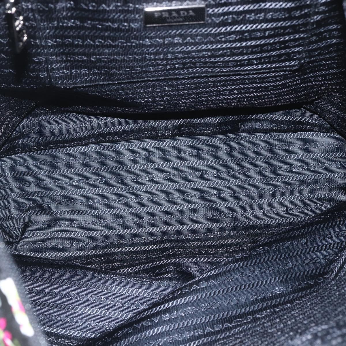 PRADA Tote Bag Nylon 2way Multicolor Silver Auth ka1634V