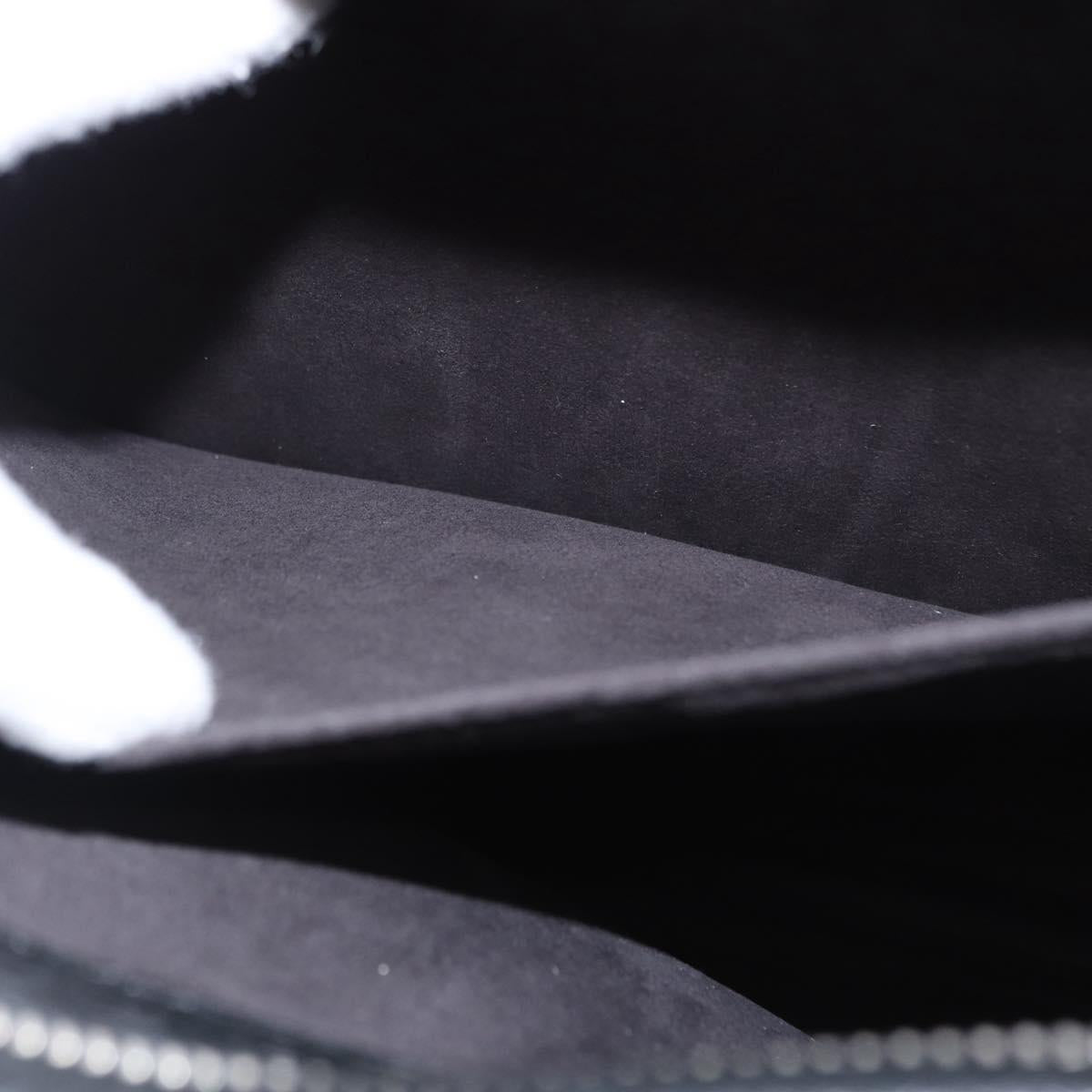 FENDI Selleria Peek A Boo Fit Hand Bag Leather 2way Black Silver Auth ka1663